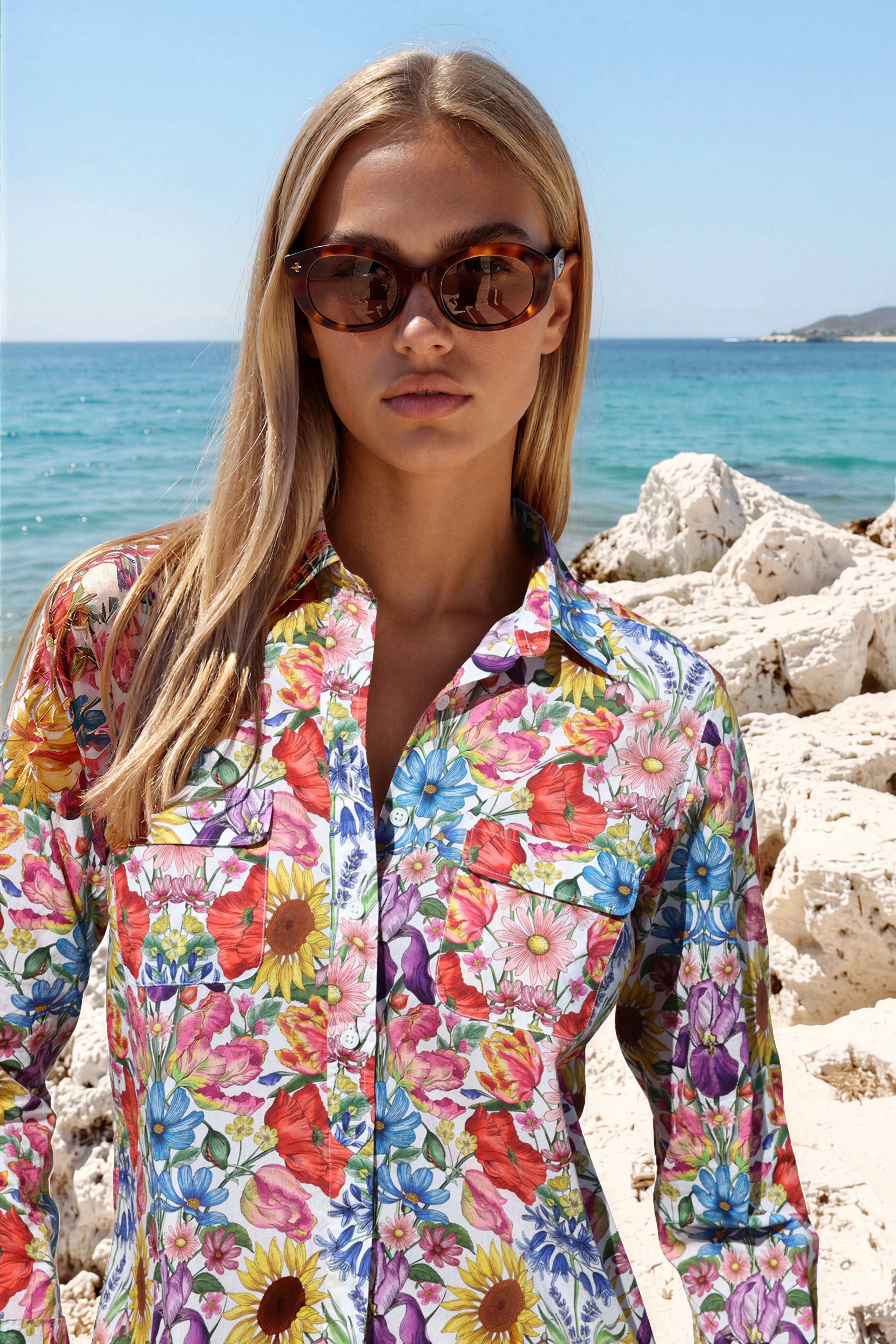 Robe chemisier Rania en coton liberty of london - floral muse-ROBE FEMME-Curling-Paris