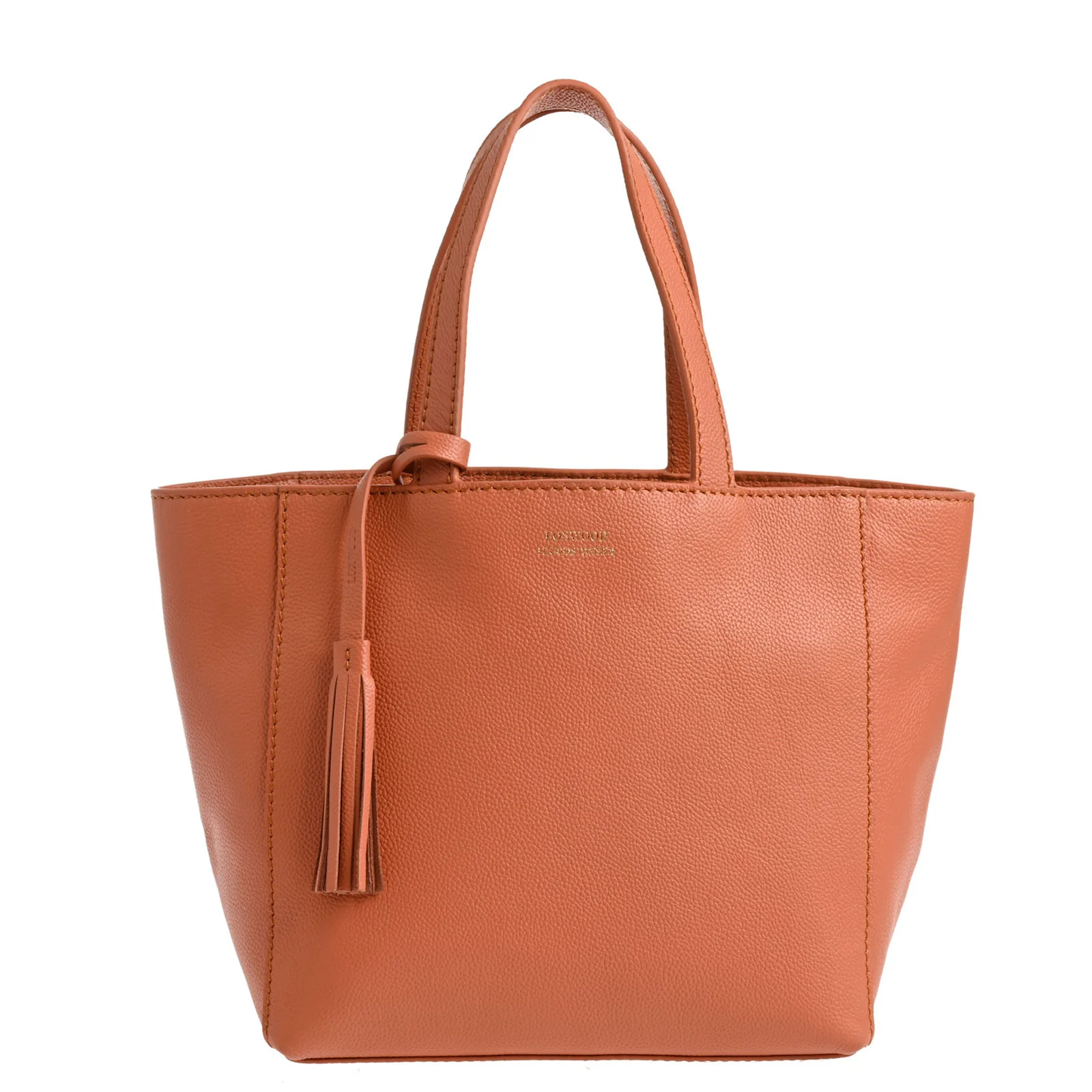 SAC CABAS SMALL CUIR GRAINÉ - CORAIL-SAC FEMME-Curling-Paris