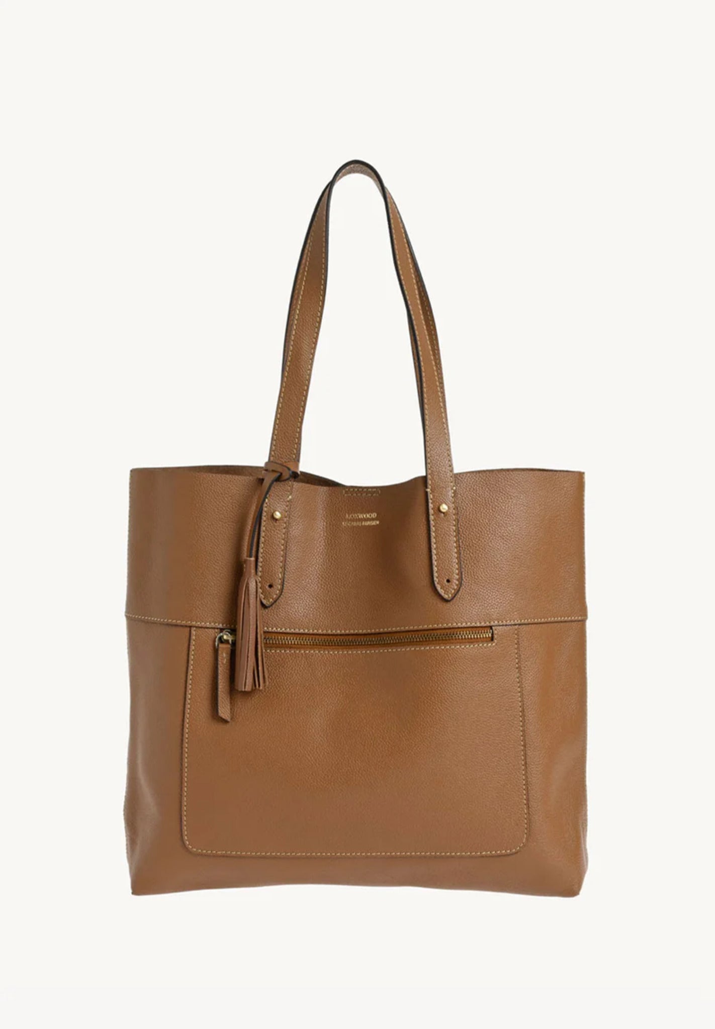 Sac Charlie cabas en cuir grainé - Brandy-SAC FEMME-Curling-Paris