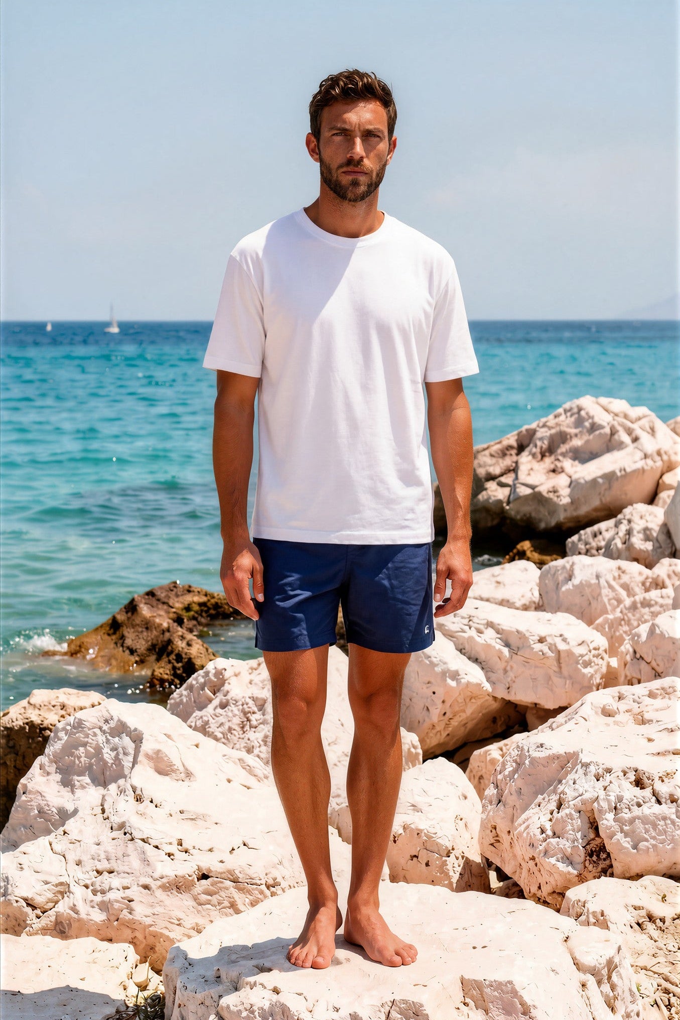 Short de bain - Marine-MAILLOT DE BAIN HOMME-Curling-Paris
