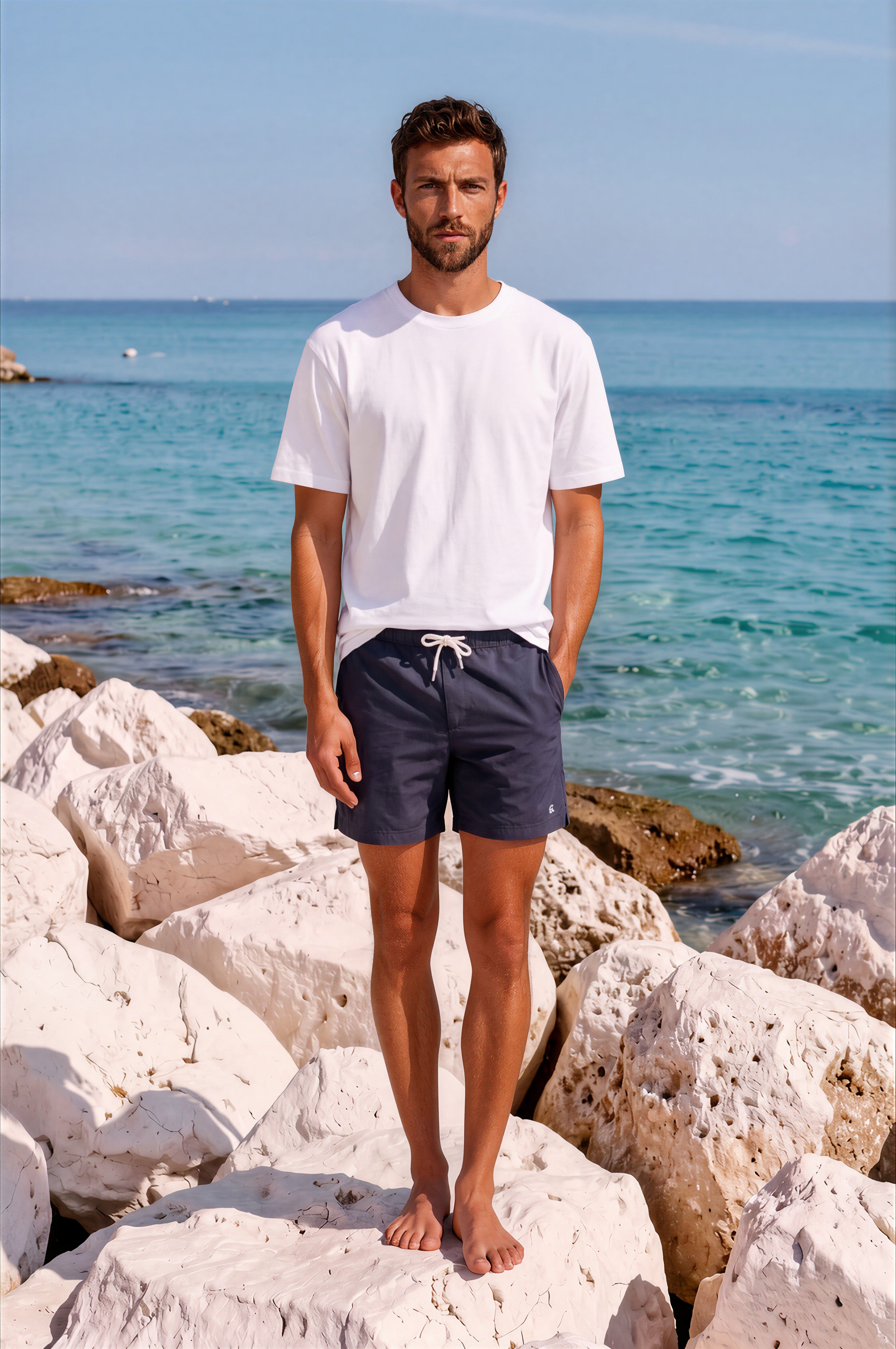 Short de bain - Marine