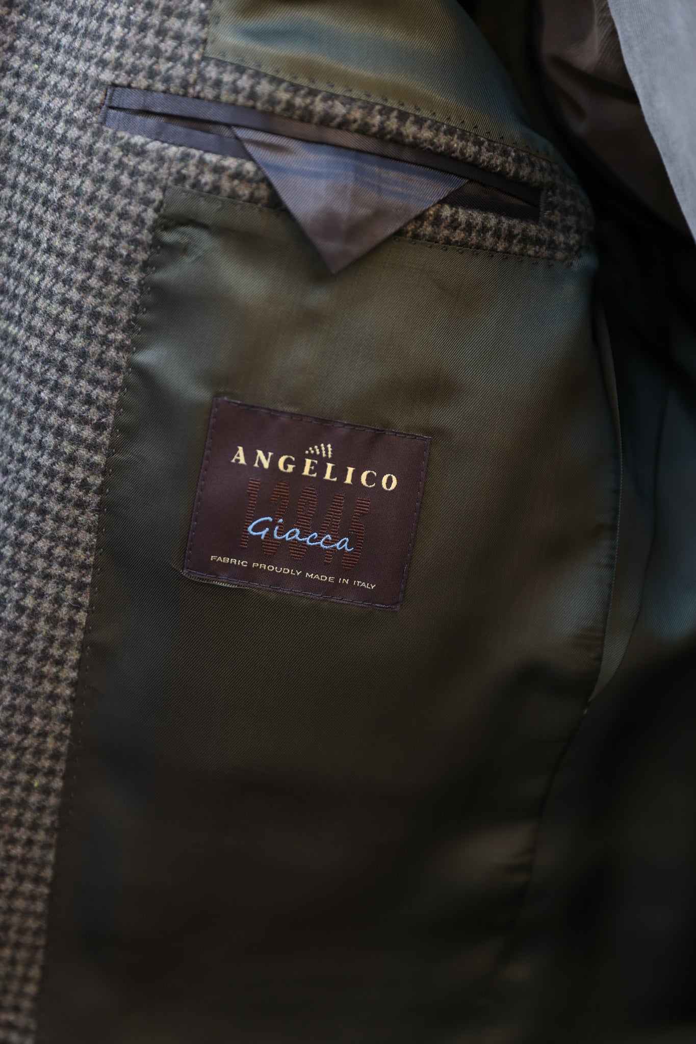 Veste Giorgio en laine - Kaki-VESTE BLAZER HOMME-Curling-Paris