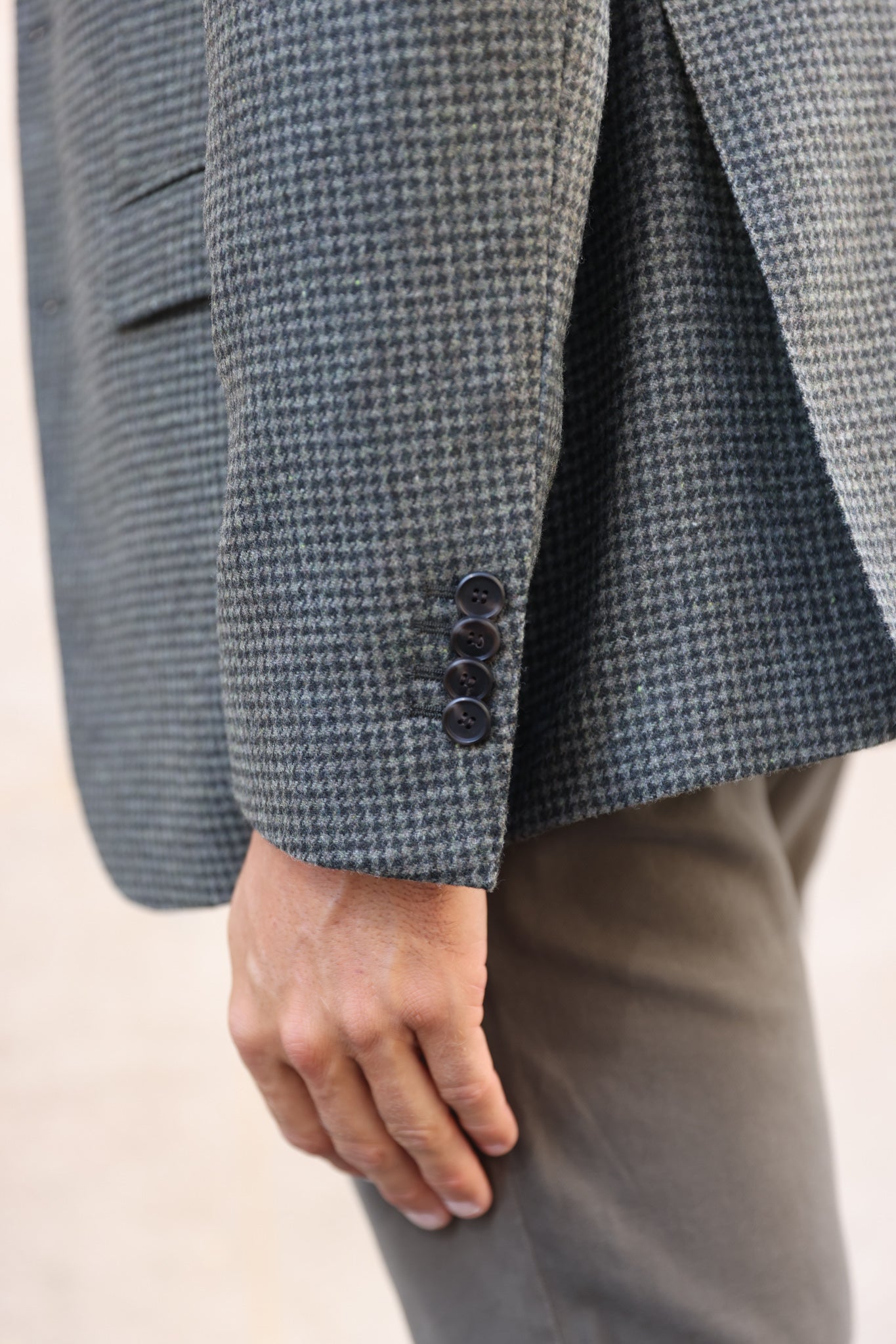 Veste Giorgio en laine - Kaki-VESTE BLAZER HOMME-Curling-Paris