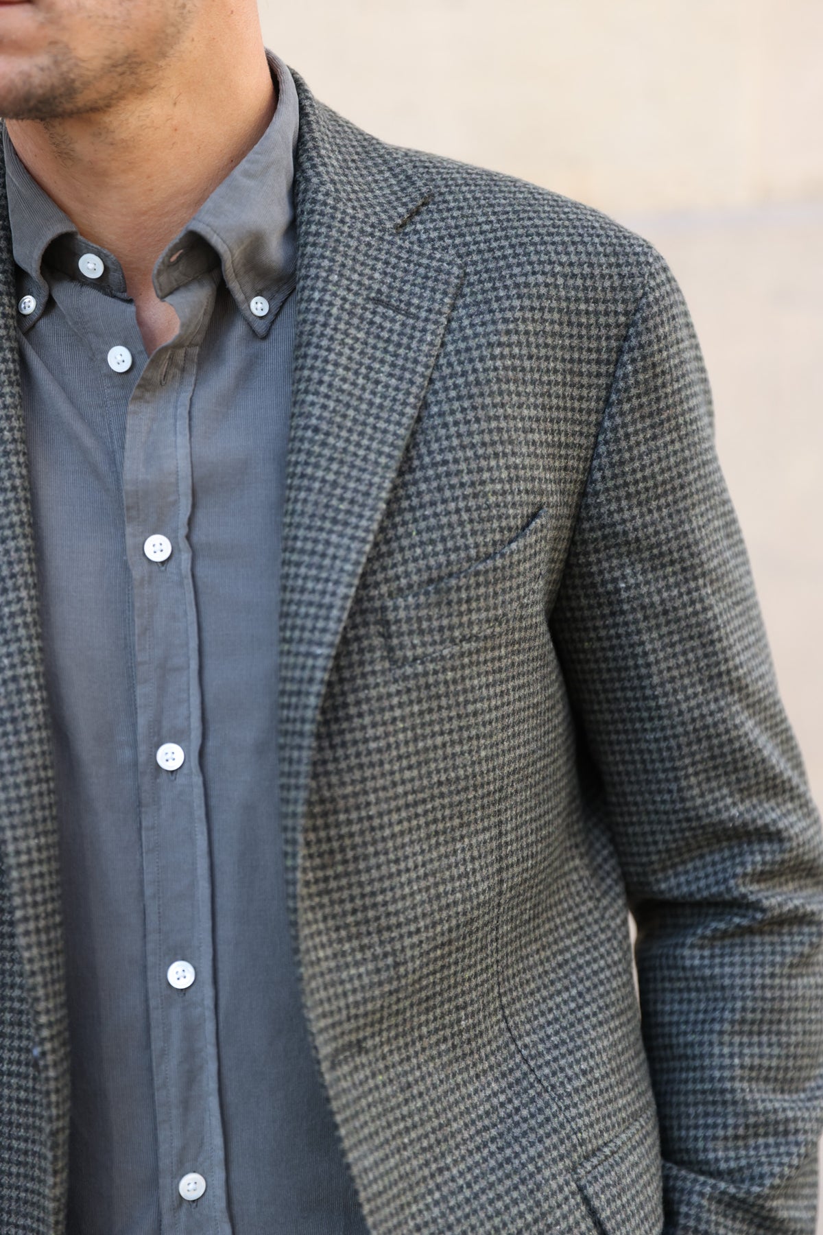 Veste Giorgio en laine - Kaki-VESTE BLAZER HOMME-Curling-Paris