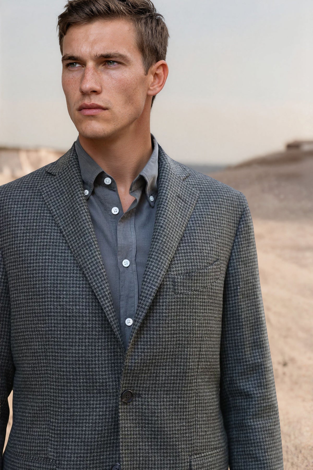 Veste Giorgio en laine - Kaki-VESTE BLAZER HOMME-Curling-Paris