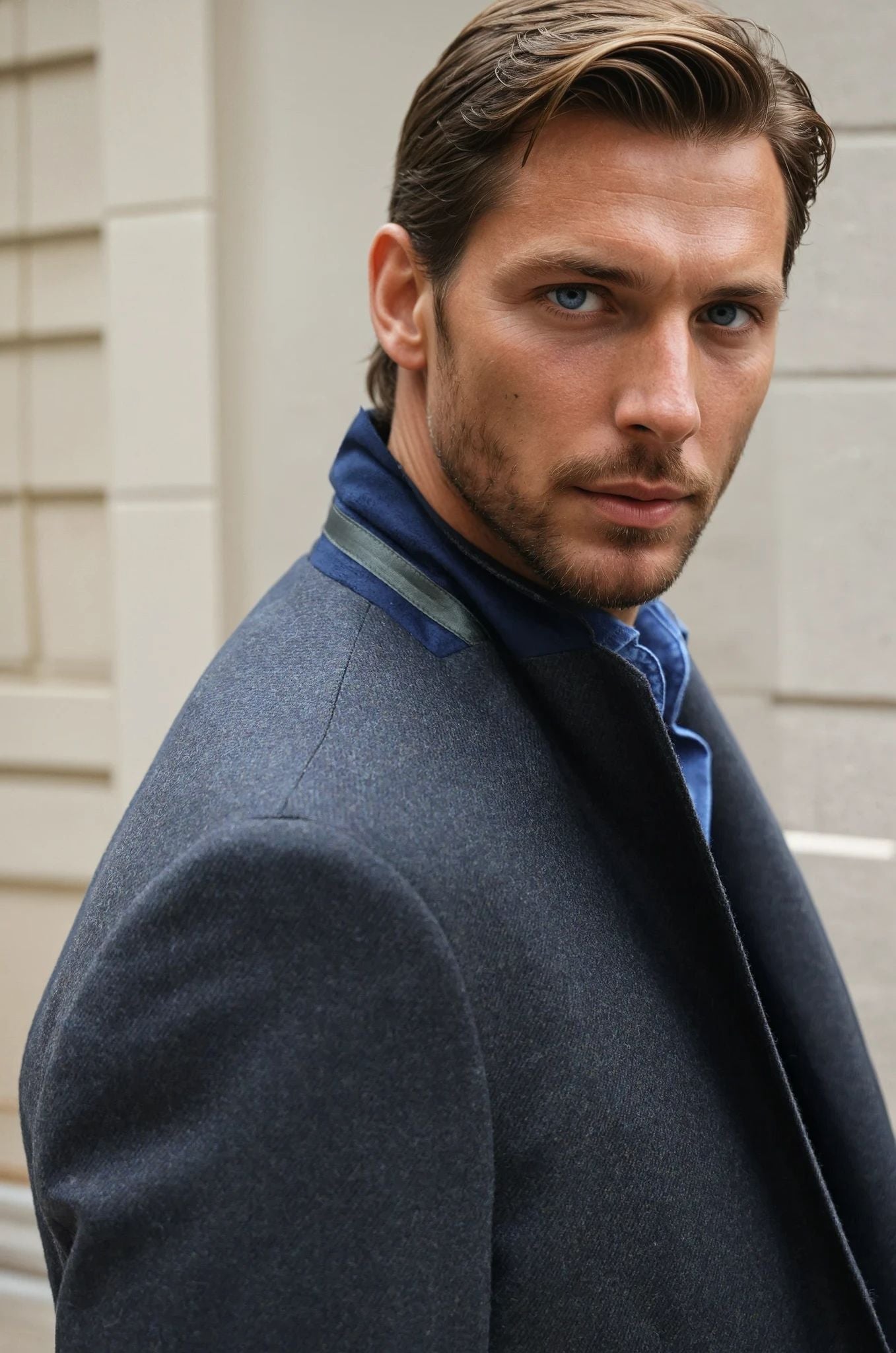 Veste Goal en laine - Kaki-VESTE BLAZER HOMME-Curling-Paris