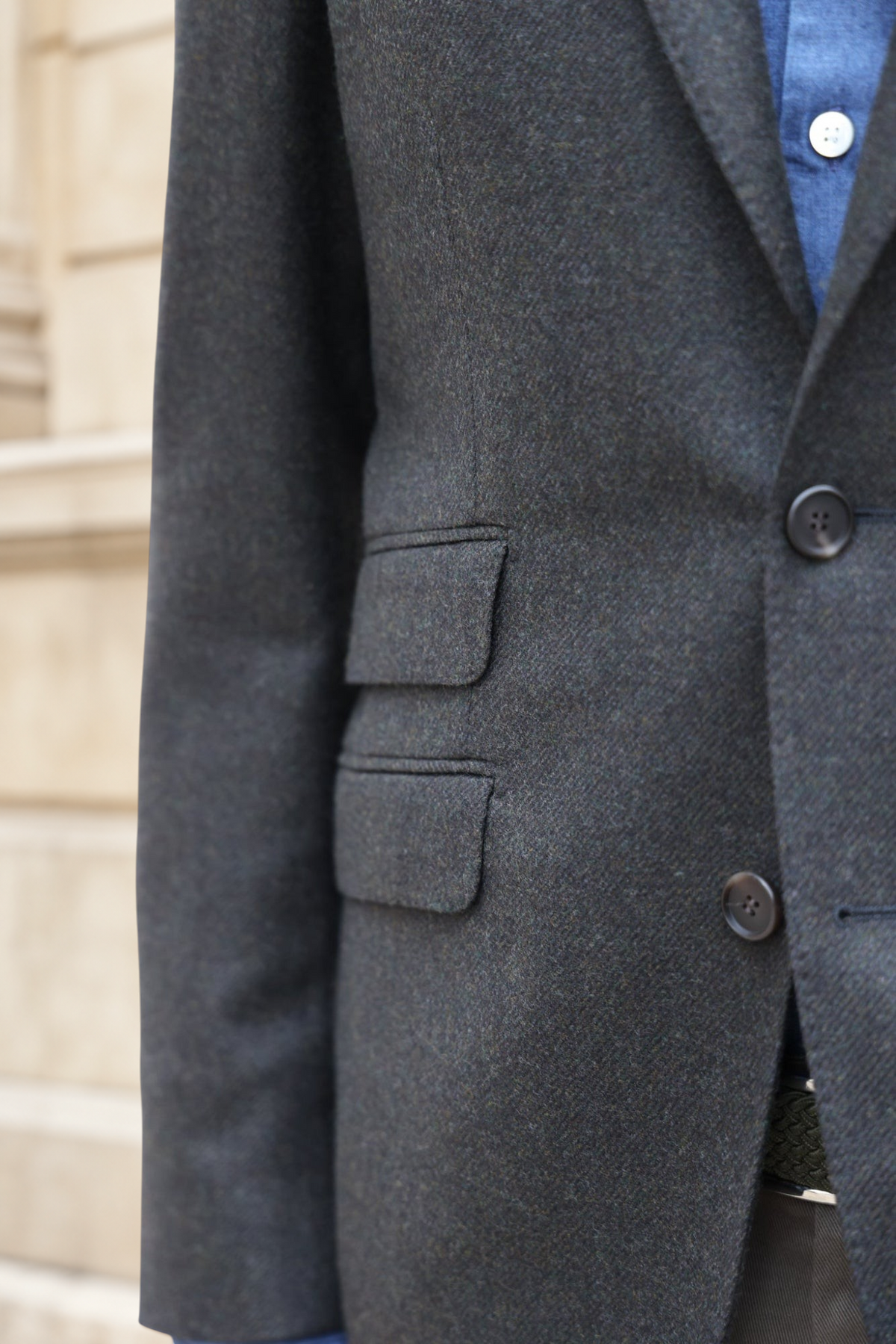 Veste Goal en laine - Kaki-VESTE BLAZER HOMME-Curling-Paris