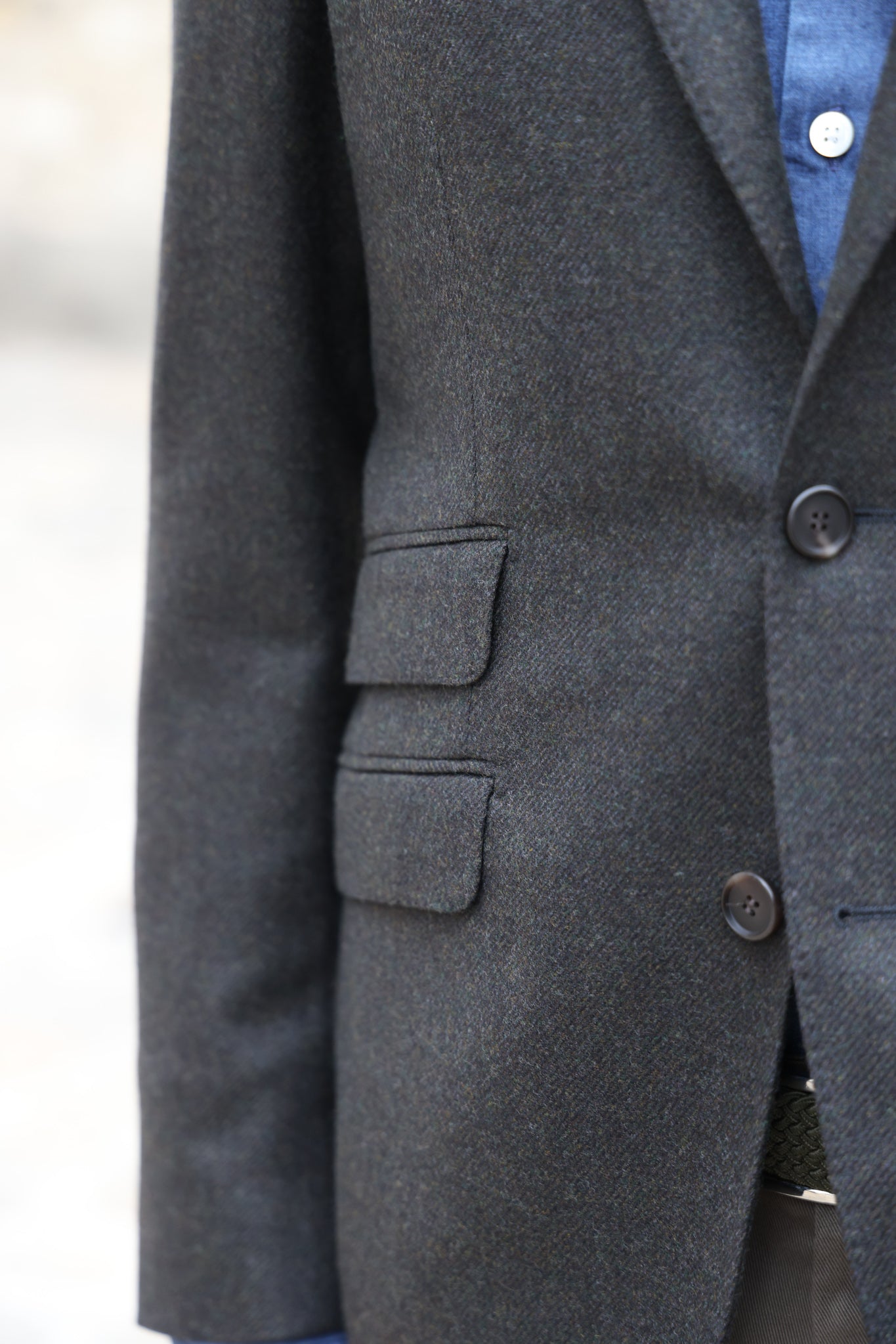 Veste Goal en laine - Kaki-VESTE BLAZER HOMME-Curling-Paris