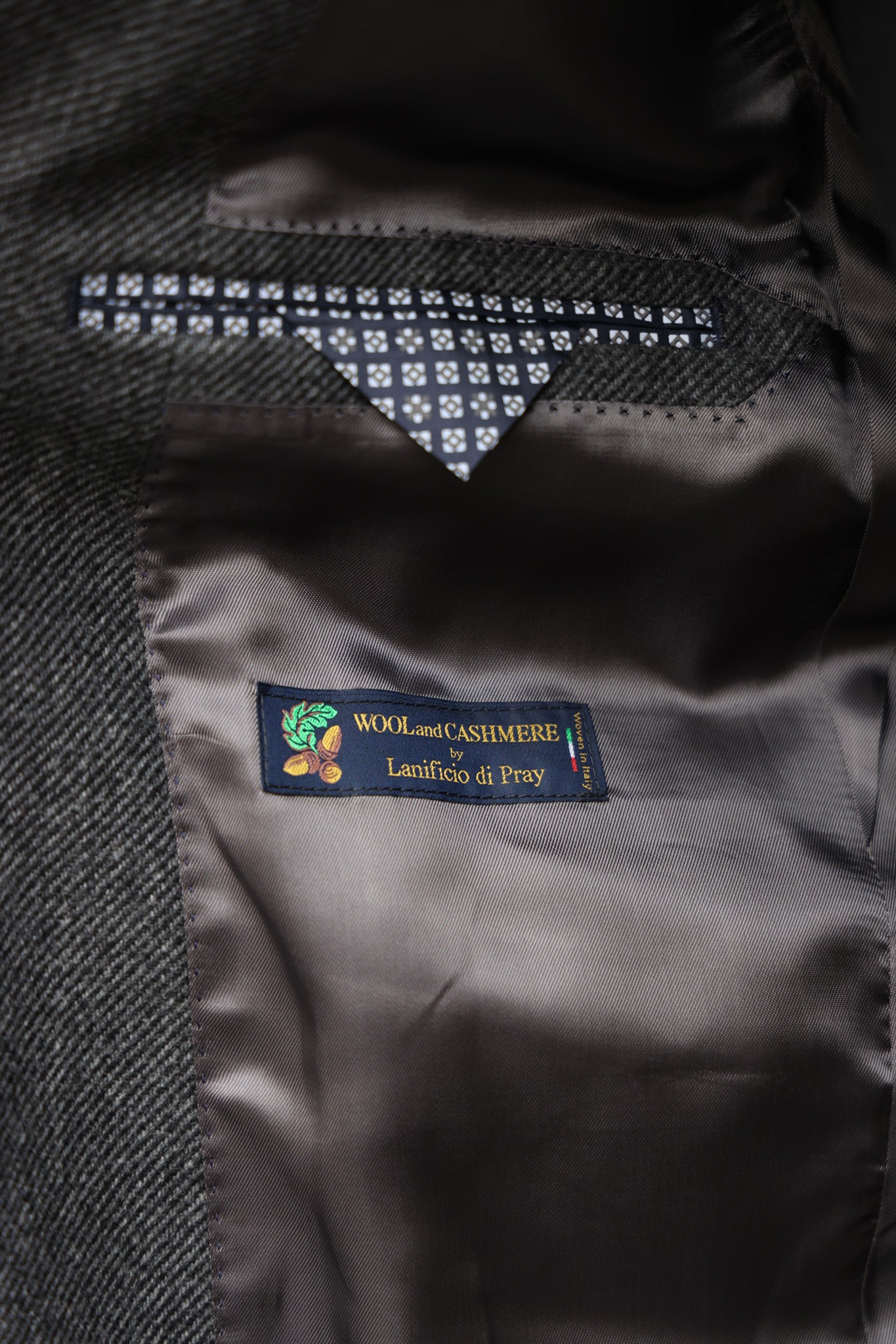 Veste Goal en laine et cachemire - Anthracite-VESTE BLAZER HOMME-Curling-Paris