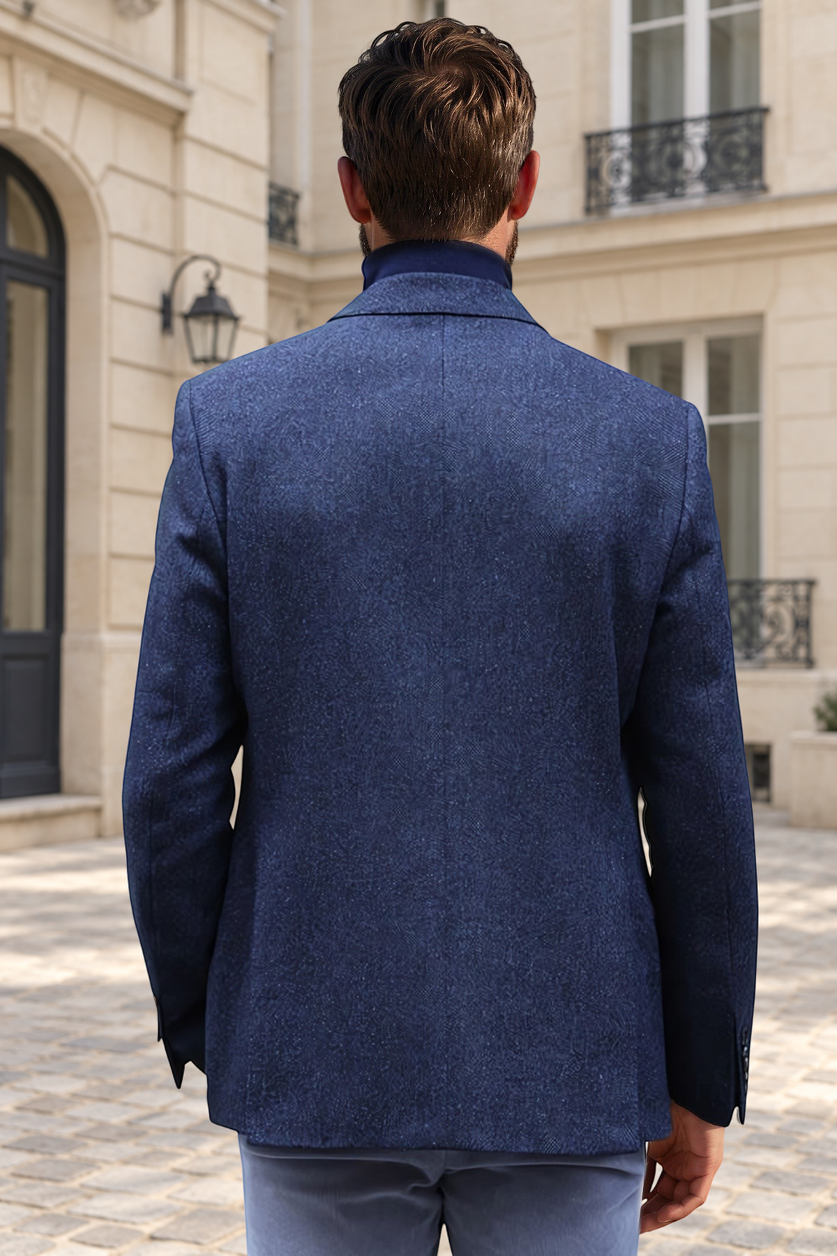 Veste Goal en laine et cachemire - Tweed jeans-VESTE BLAZER HOMME-Curling-Paris