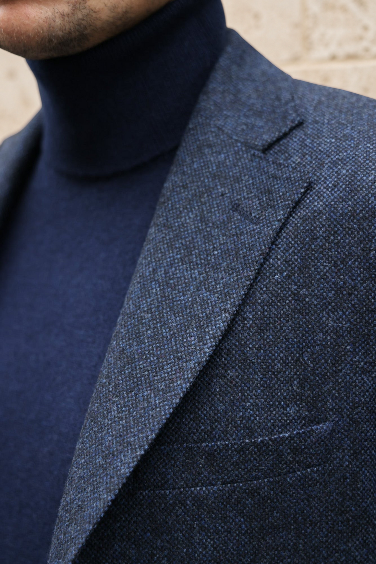 Veste Goal en laine et cachemire - Tweed jeans-VESTE BLAZER HOMME-Curling-Paris