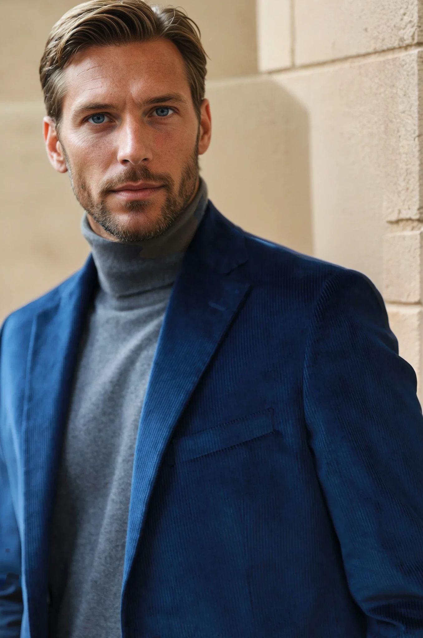 Veste Goal en velours côtelé - Marine-VESTE BLAZER HOMME-Curling-Paris