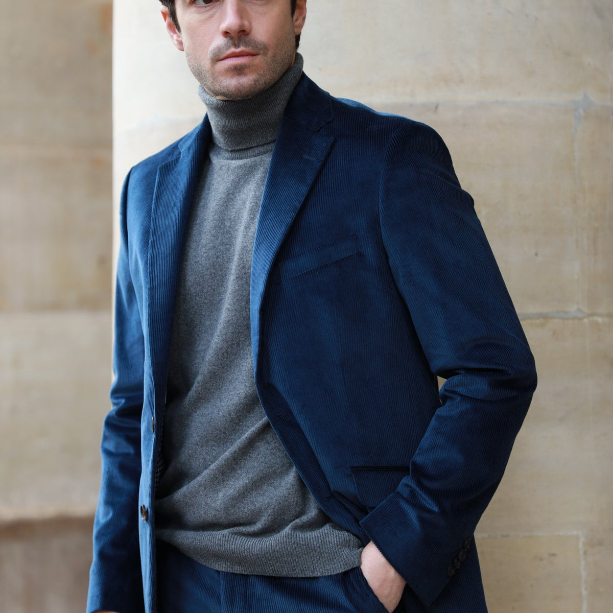 Bleu Marine Veste Velours Homme Blazer Noir Veste Blazer Homme