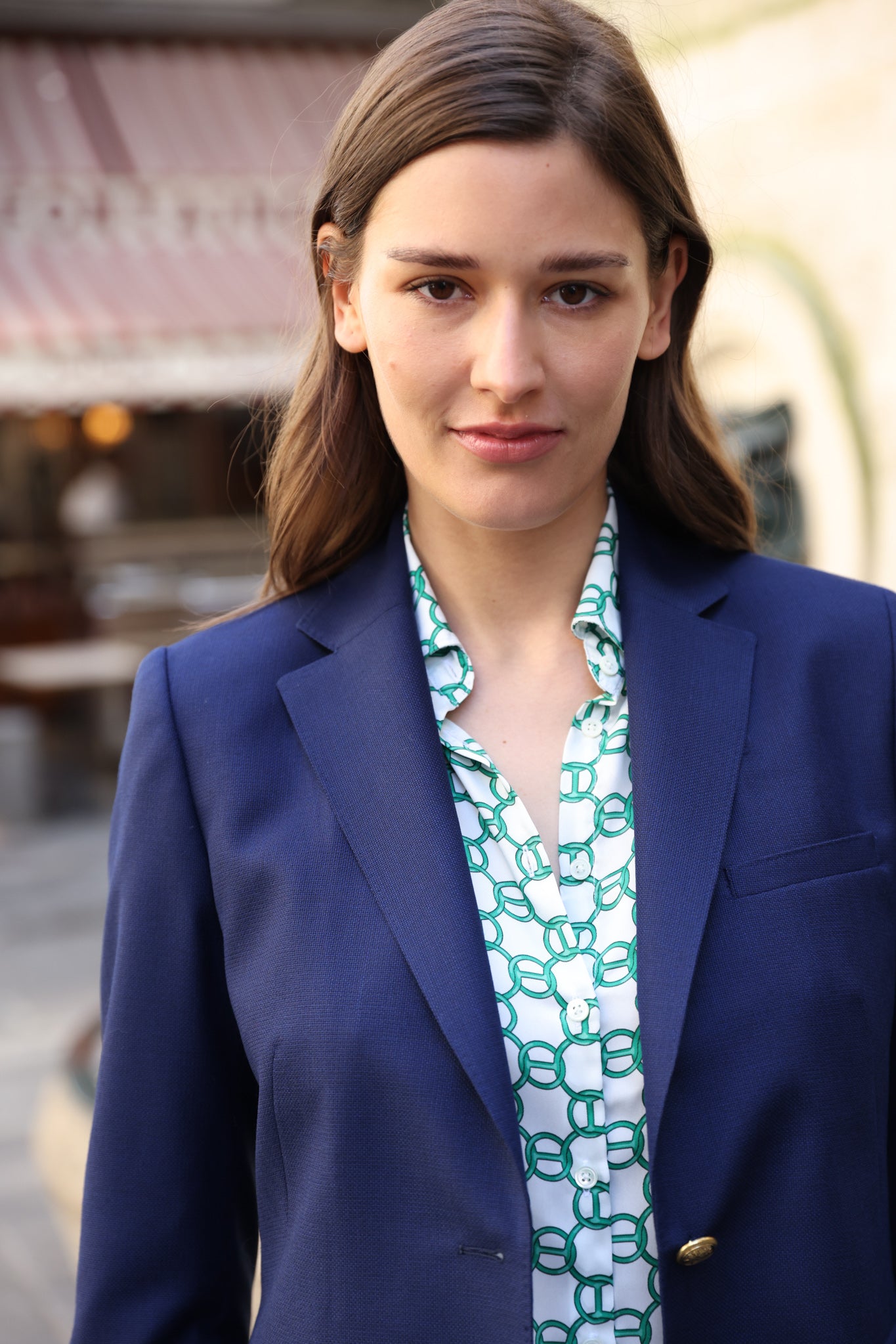 Veste Isabel 100% laine - Marine-VESTE BLAZER FEMME-Curling-Paris