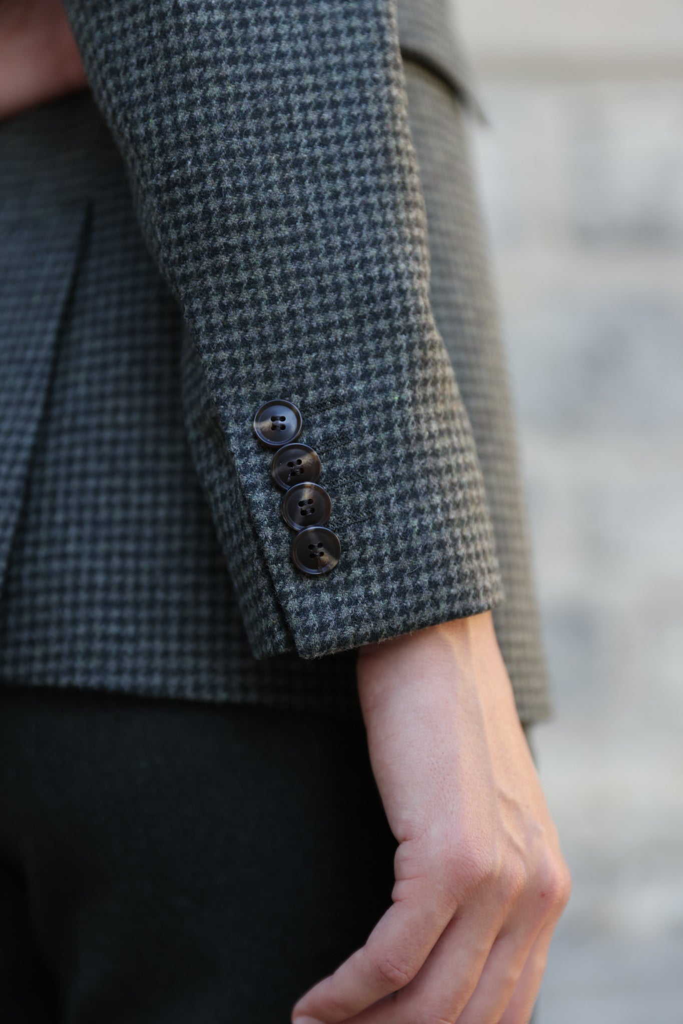 Veste Isabel en laine vierge - Kaki-VESTE BLAZER FEMME-Curling-Paris