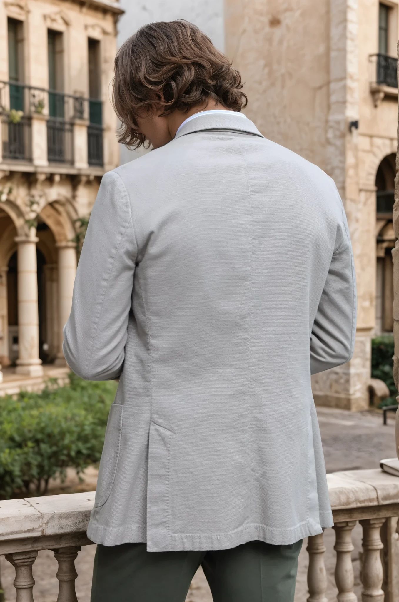 Veste Ralph en coton Di Sondrio - Beige-VESTE BLAZER HOMME-Curling-Paris