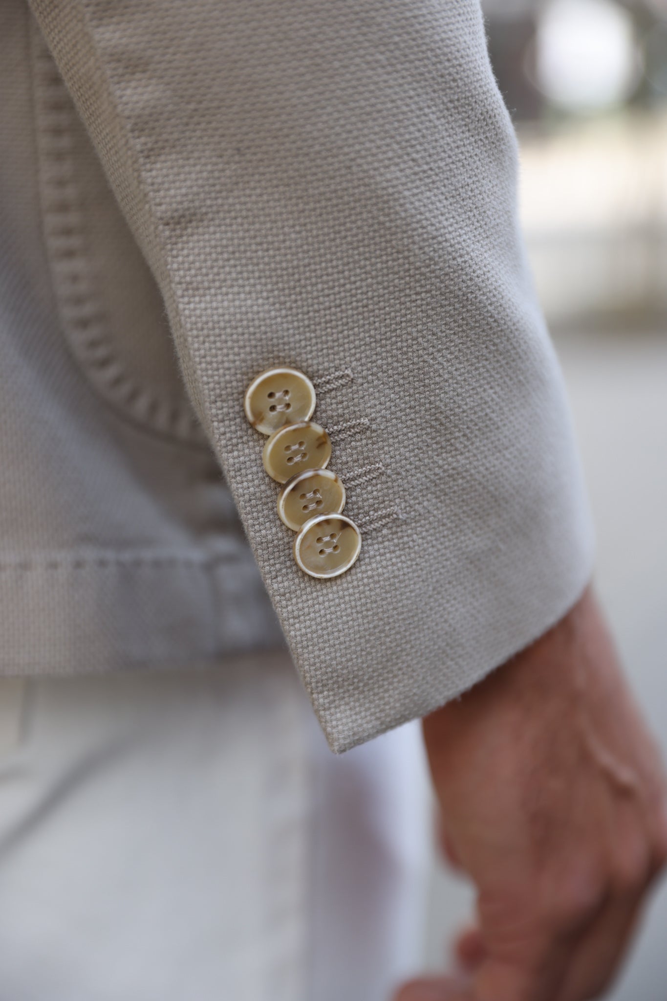 Veste Ralph en coton Di Sondrio - Beige-VESTE BLAZER HOMME-Curling-Paris