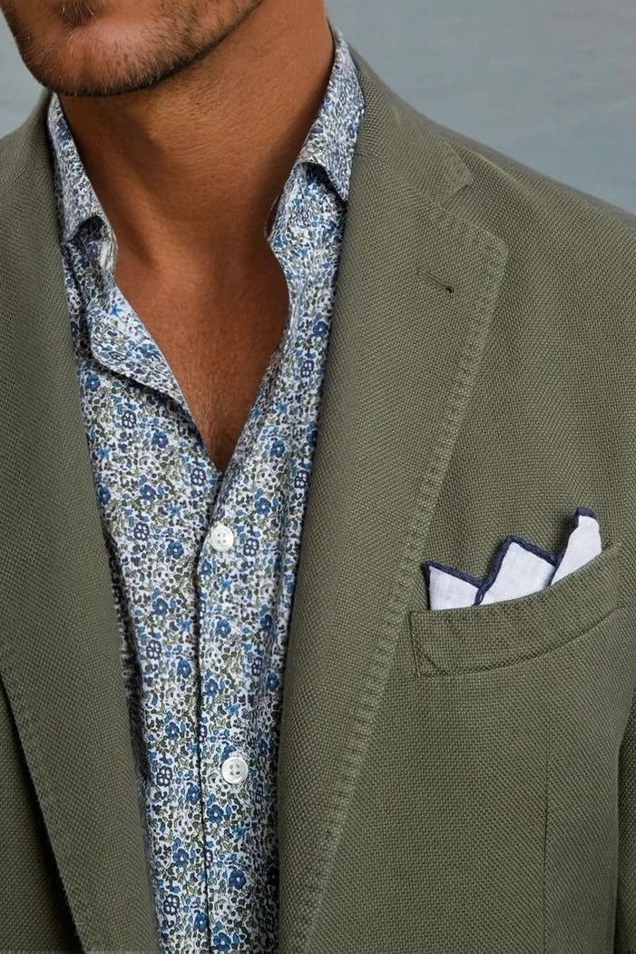Veste Ralph en coton Di Sondrio - Kaki-VESTE BLAZER HOMME-Curling-Paris