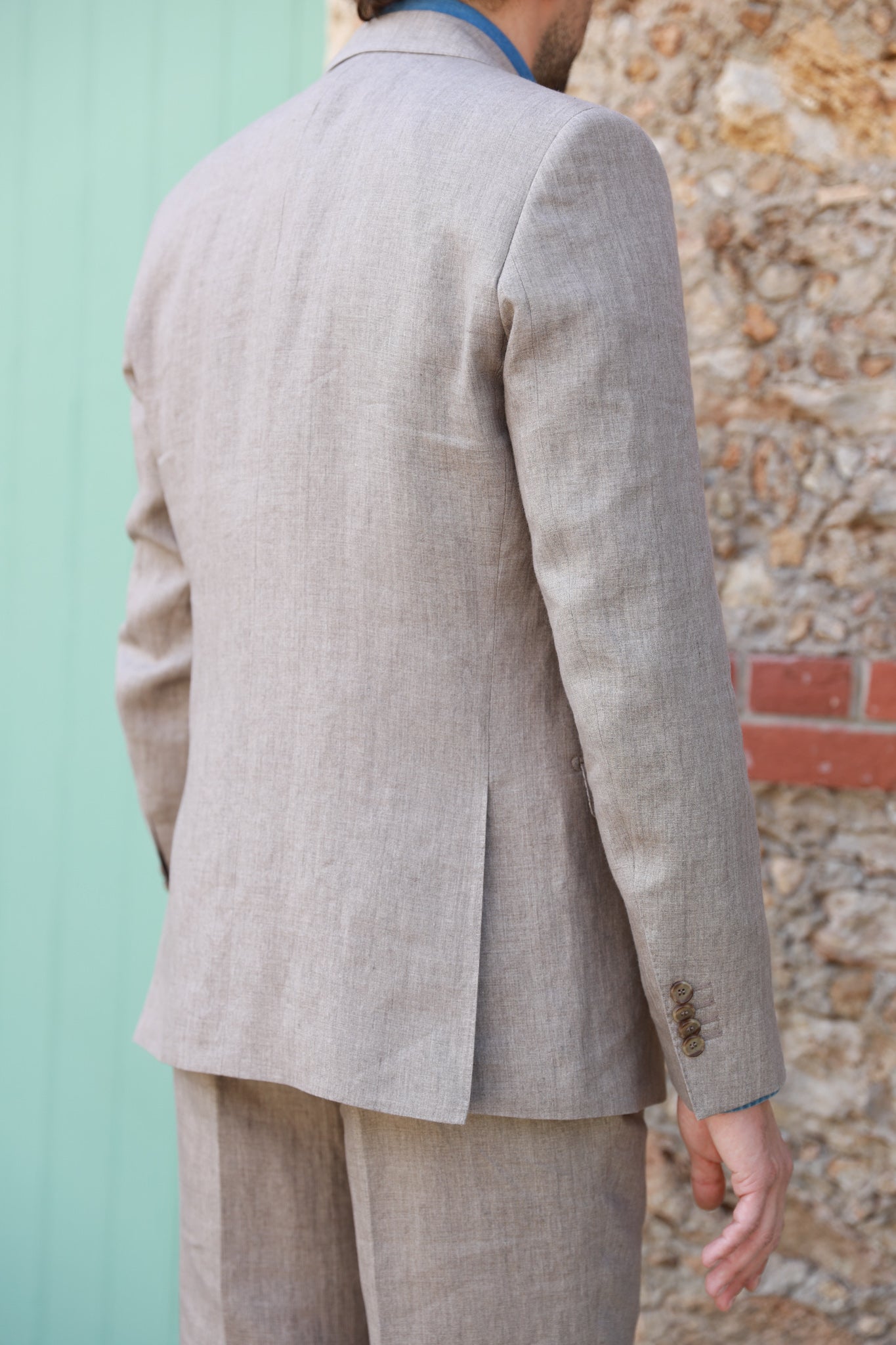 Veste Steven en lin Angelico - Beige-VESTE BLAZER HOMME-Curling-Paris