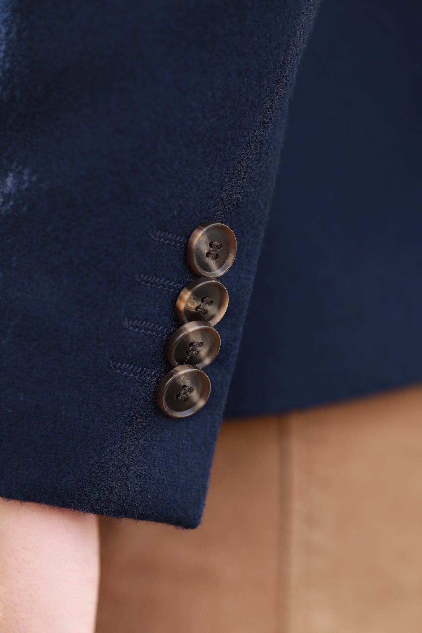 Veste Vesnove en laine - Marine-VESTE BLAZER FEMME-Curling-Paris