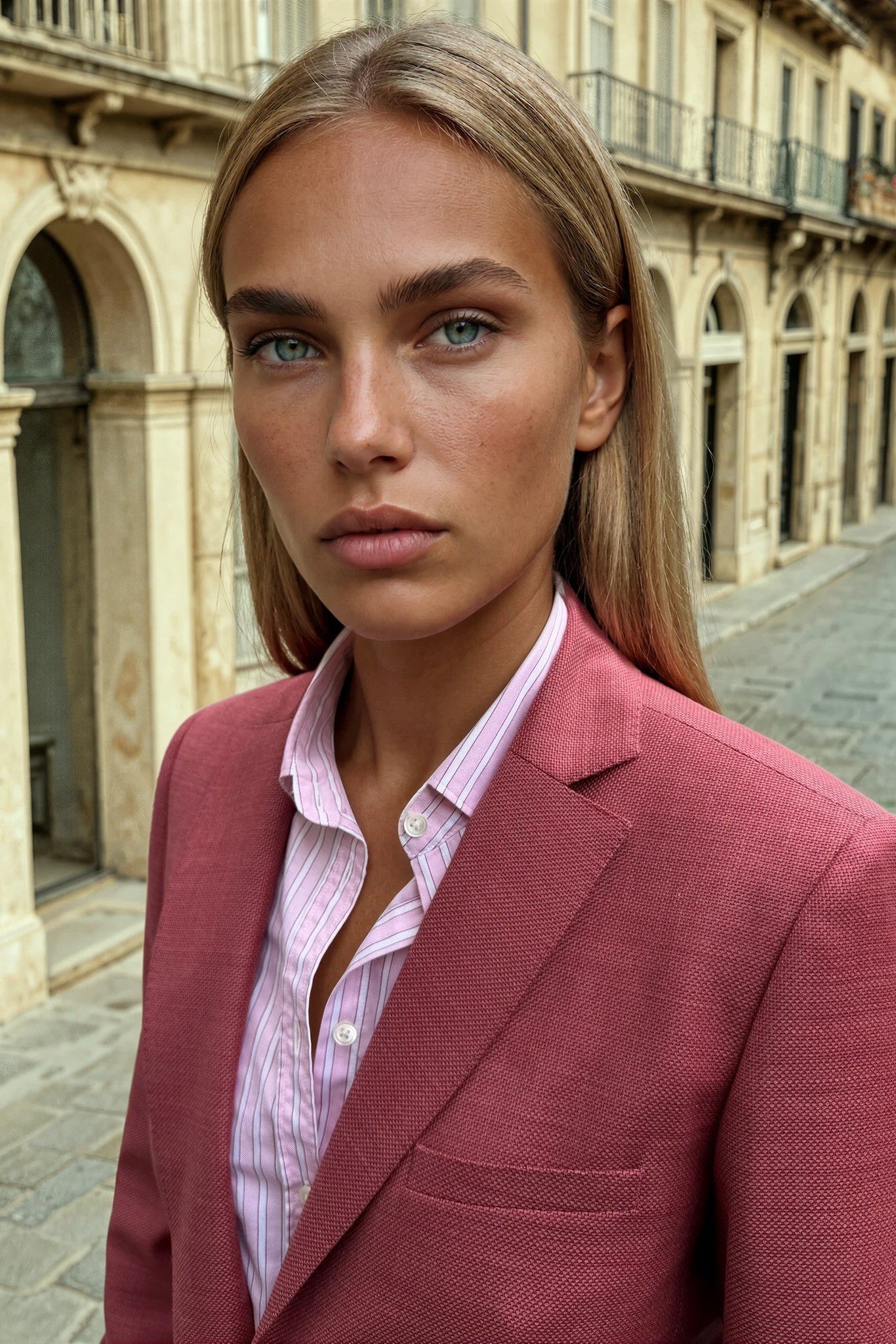 Veste Vesnove en laine - Natte groseille-VESTE BLAZER FEMME-Curling-Paris