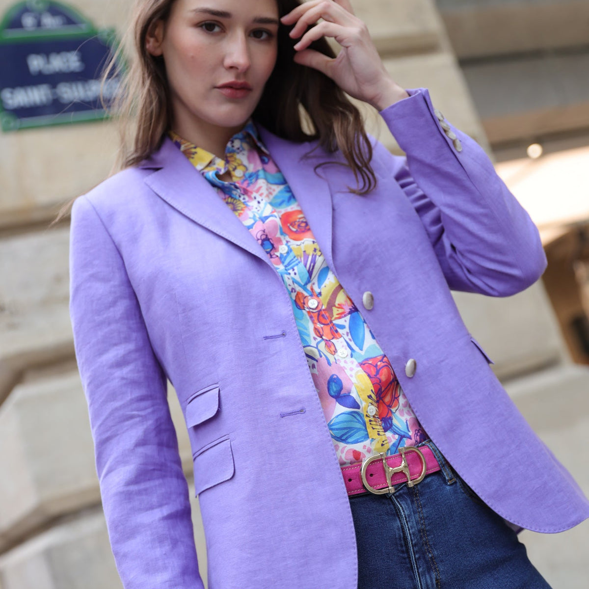 Vesnove linen jacket Parma