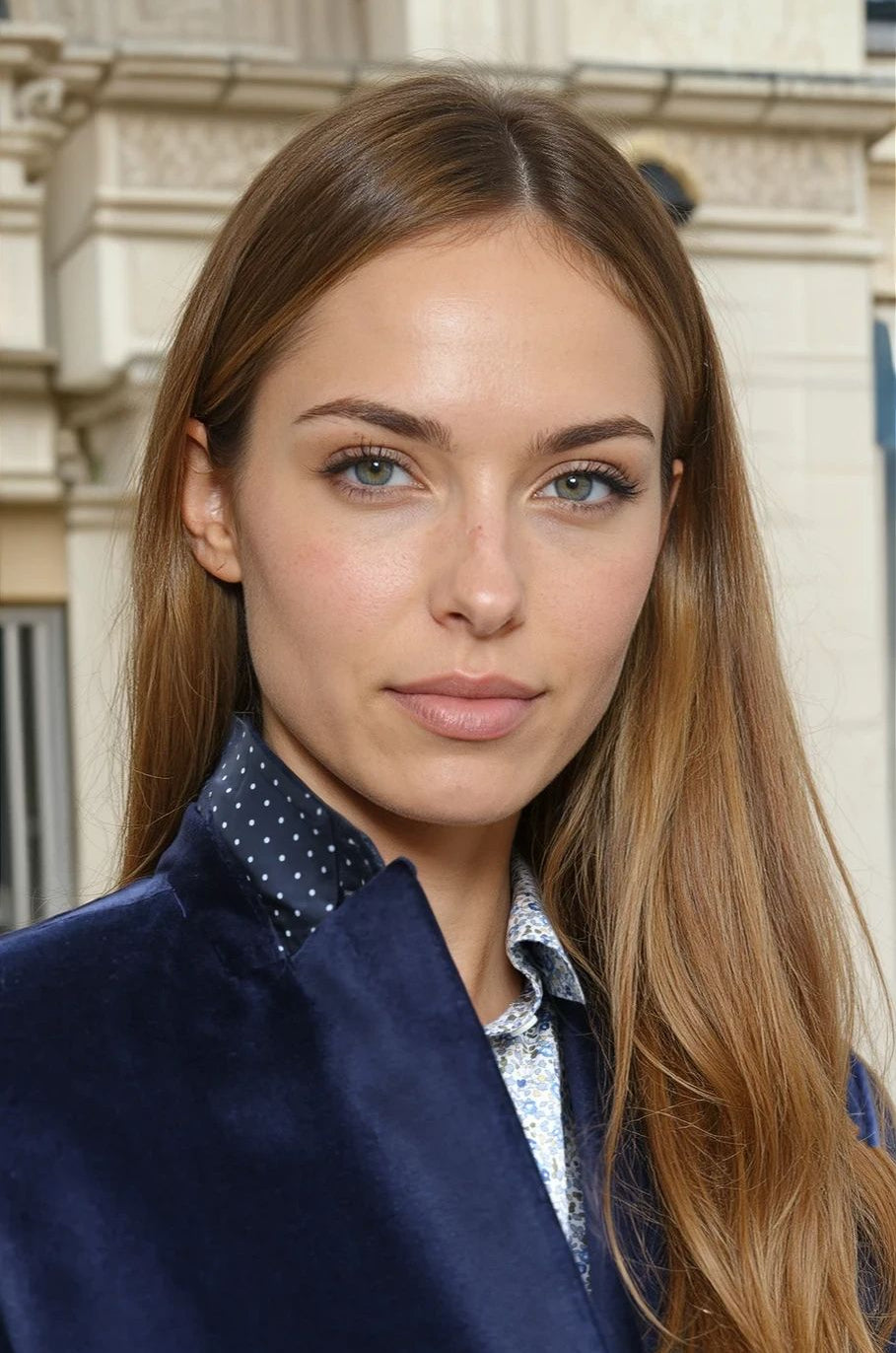Veste Vesnove en velours platine - Marine-VESTE BLAZER FEMME-Curling-Paris