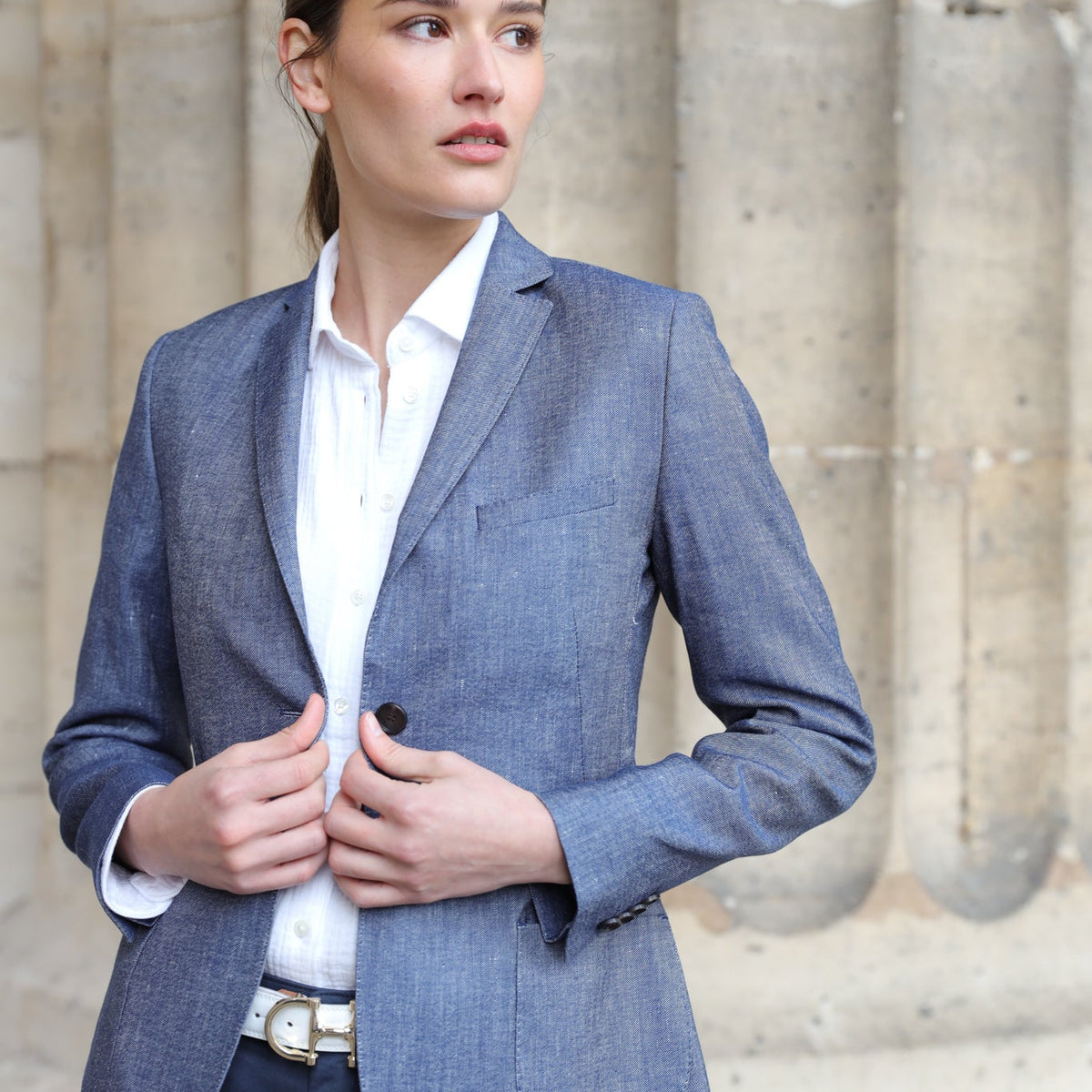 Curling Veste Saharienne Homme Lin Robe Saharienne Veste