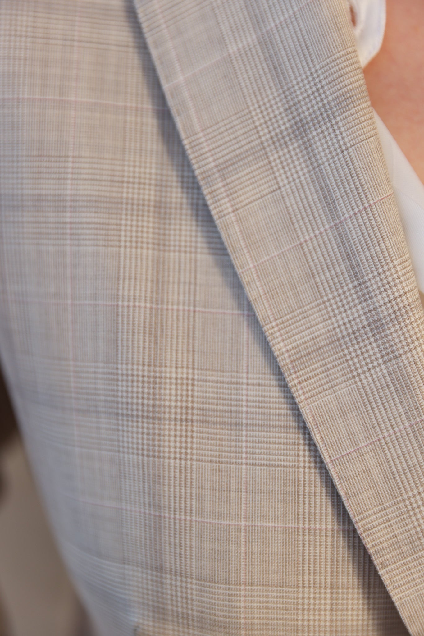 Veste de tailleur Vesnove - Prince de galles beige-VESTE BLAZER FEMME-Curling-Paris
