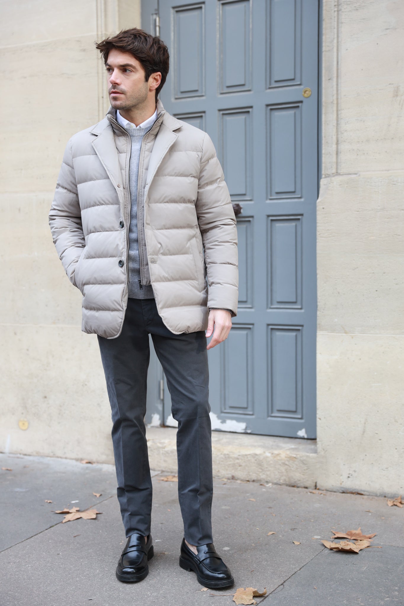 Veste parka Lorenzo - Beige-MANTEAU HOMME-Curling-Paris