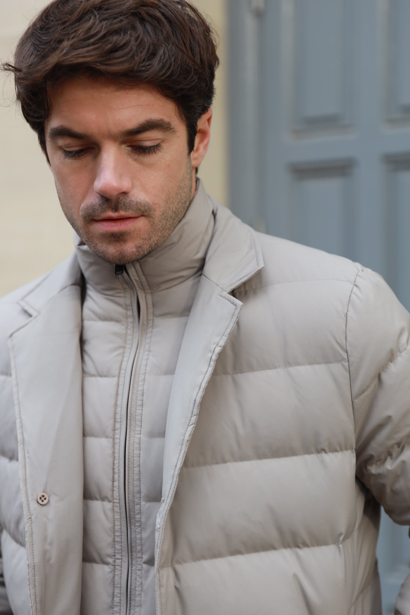 Veste parka Lorenzo - Beige-MANTEAU HOMME-Curling-Paris