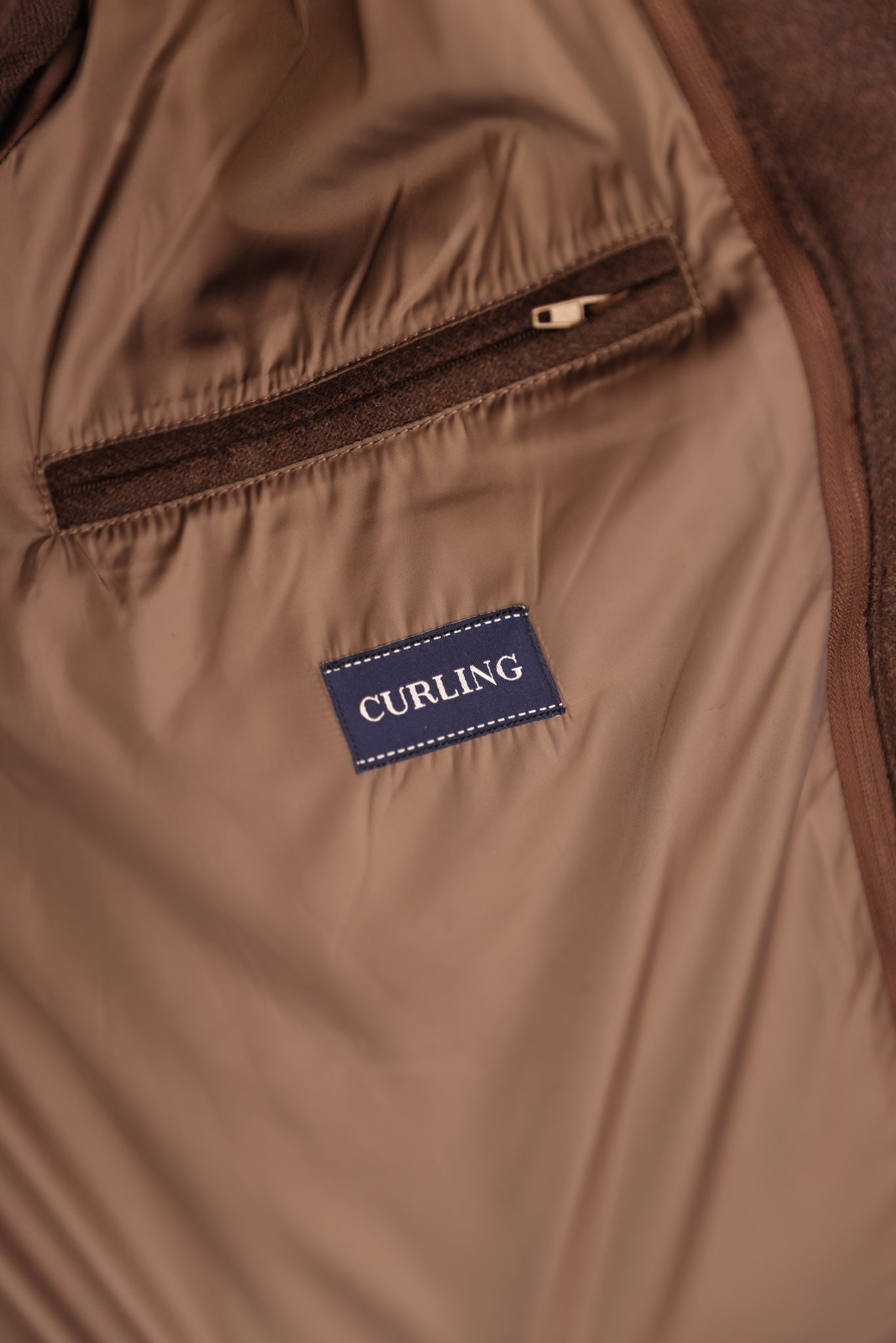 Veste parka Martin en laine - Chocolat-MANTEAU HOMME-Curling-Paris