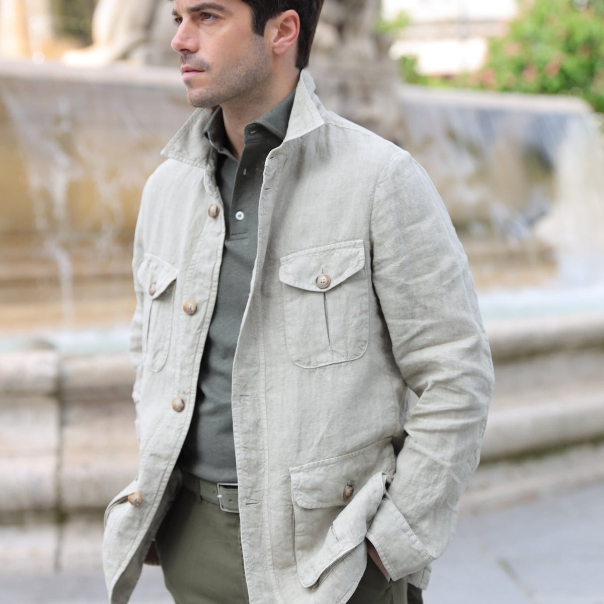 Blazer homme beige