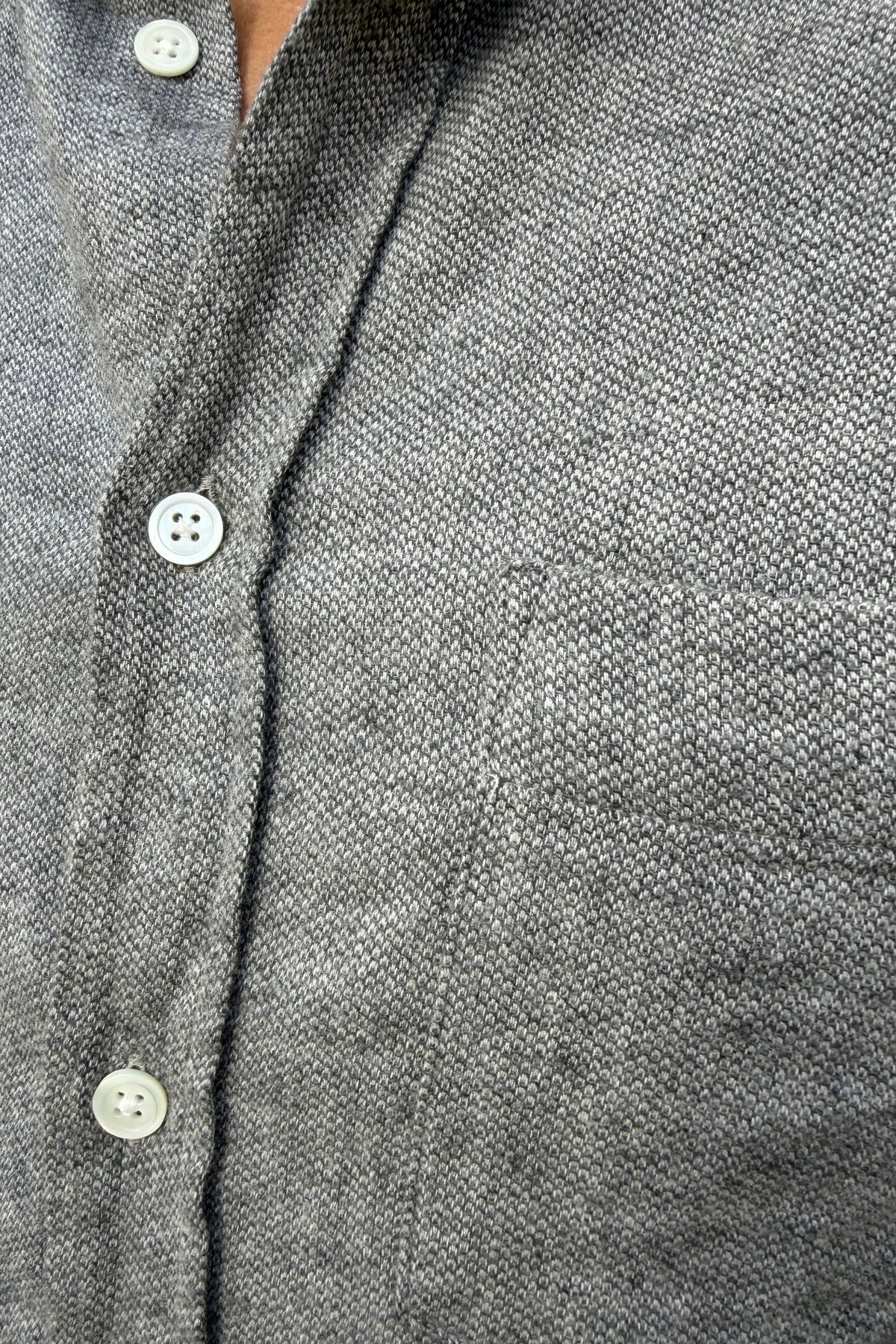 Camisa Clovis de algodón - Dobby Gris
