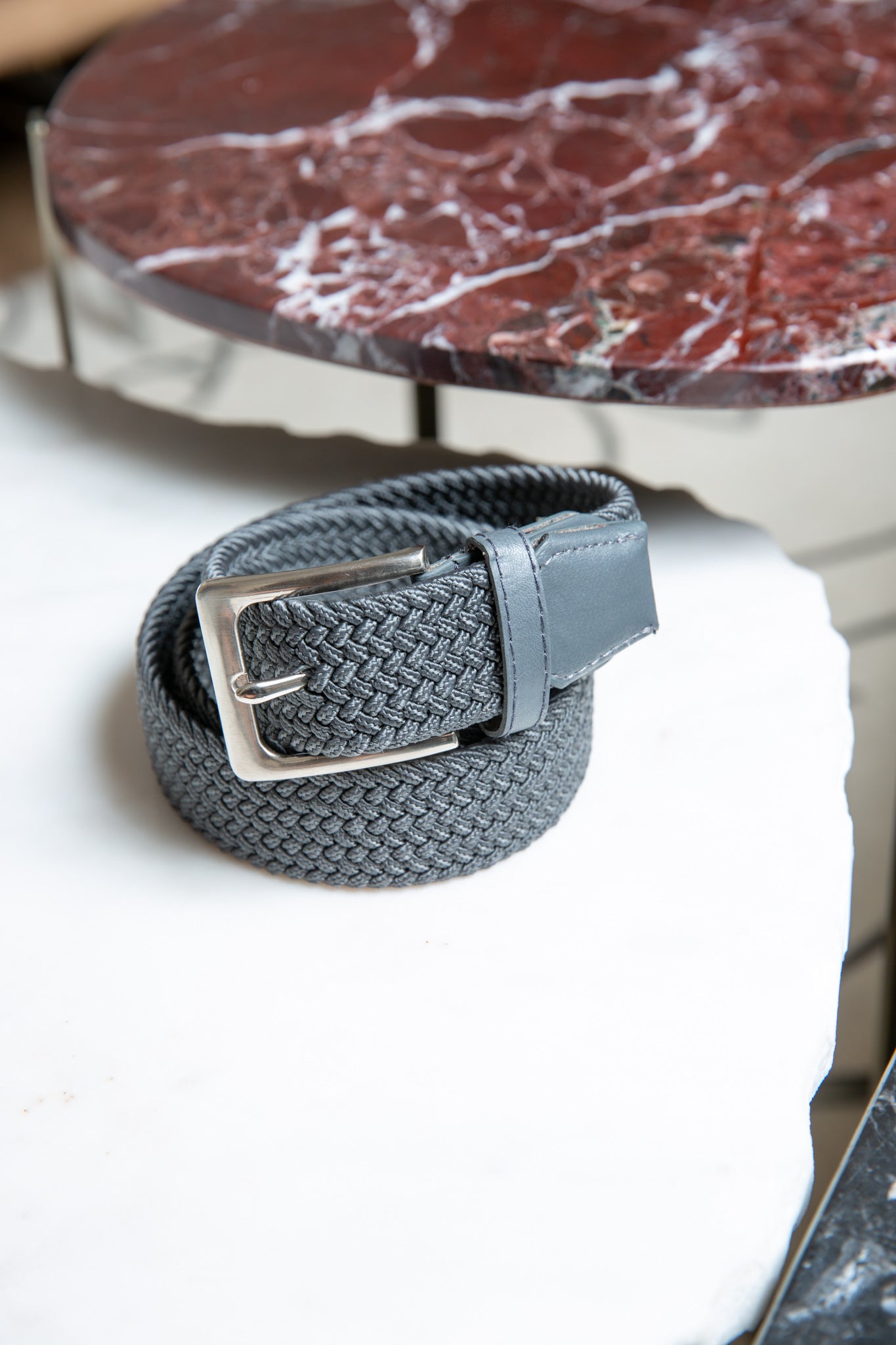 Ceinture tressée celestyn - Gris-CEINTURES HOMME-Curling-Paris