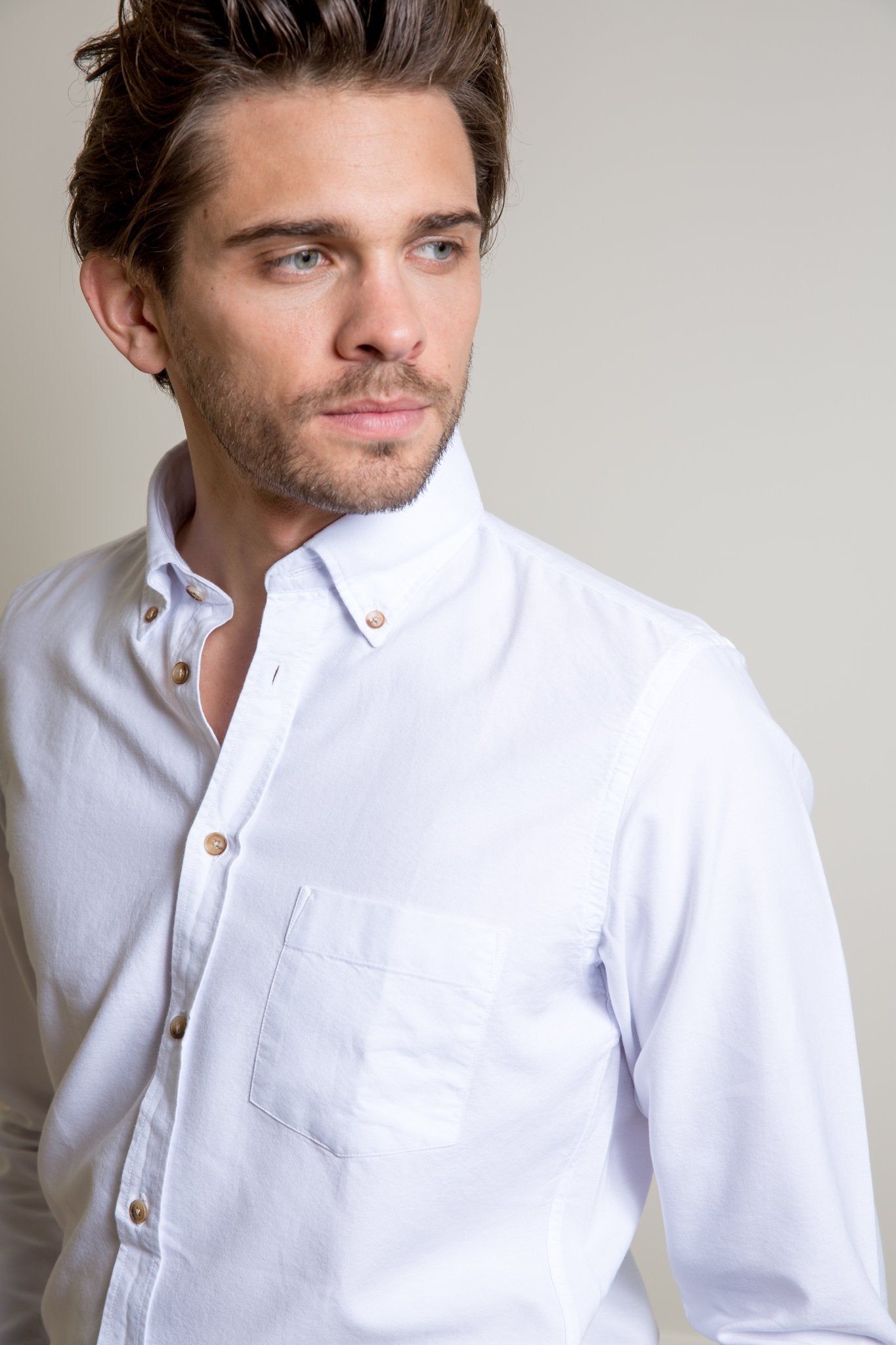 Chemise Clovis en coton Oxford-CHEMISE HOMME-Curling-Paris