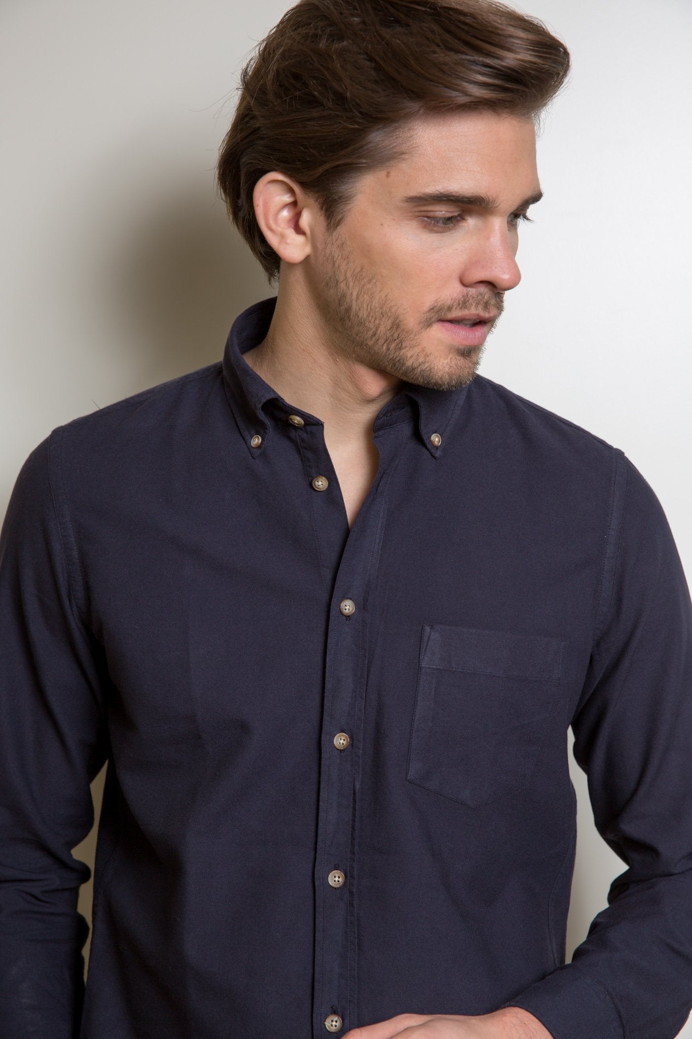 Chemise Clovis en coton Oxford-CHEMISE HOMME-Curling-Paris