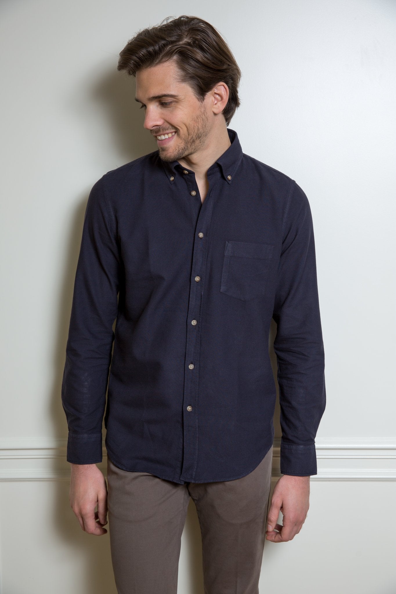 Chemise Clovis en coton Oxford-CHEMISE HOMME-Curling-Paris