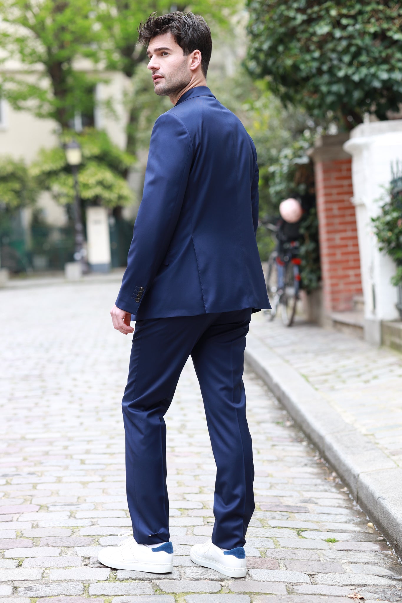 Costume Goal en laine Super 110's - Bleu-COSTUME HOMME-Curling-Paris