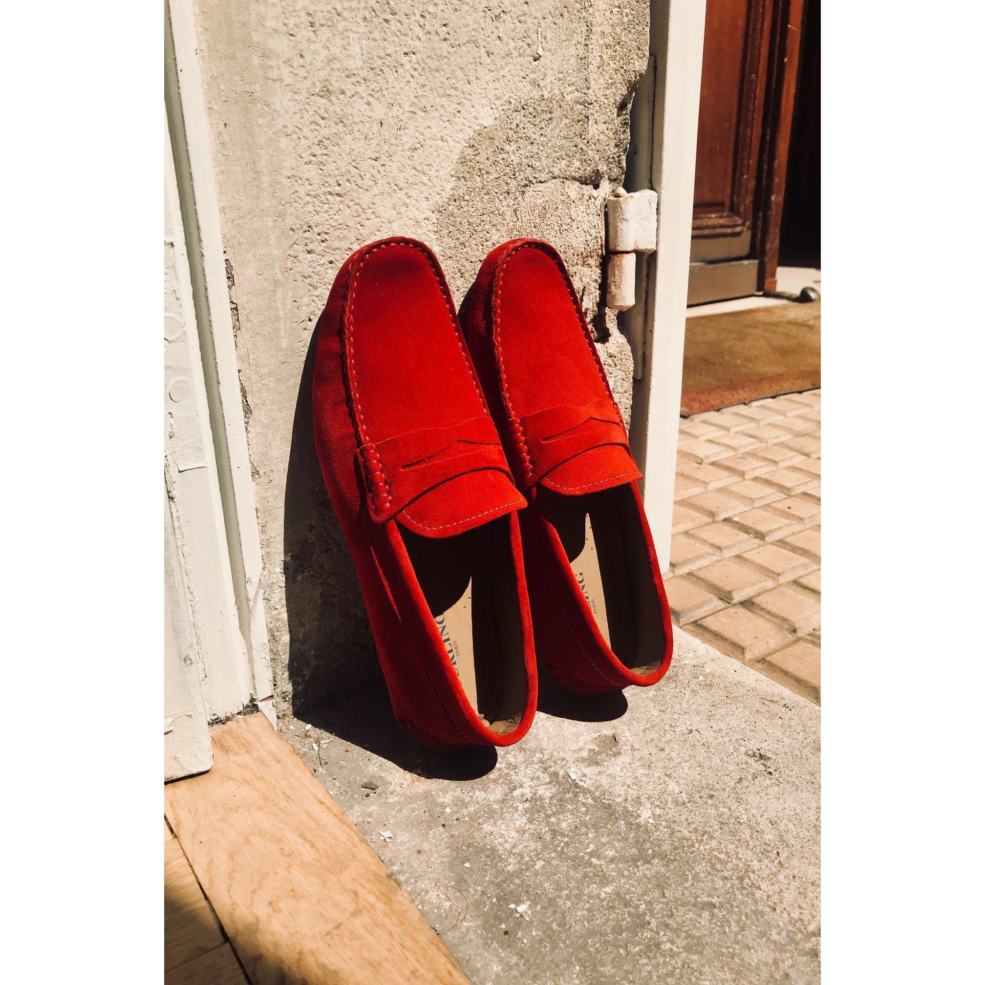 Le moc' Curling - rouge-CHAUSSURES HOMME-Curling-Paris