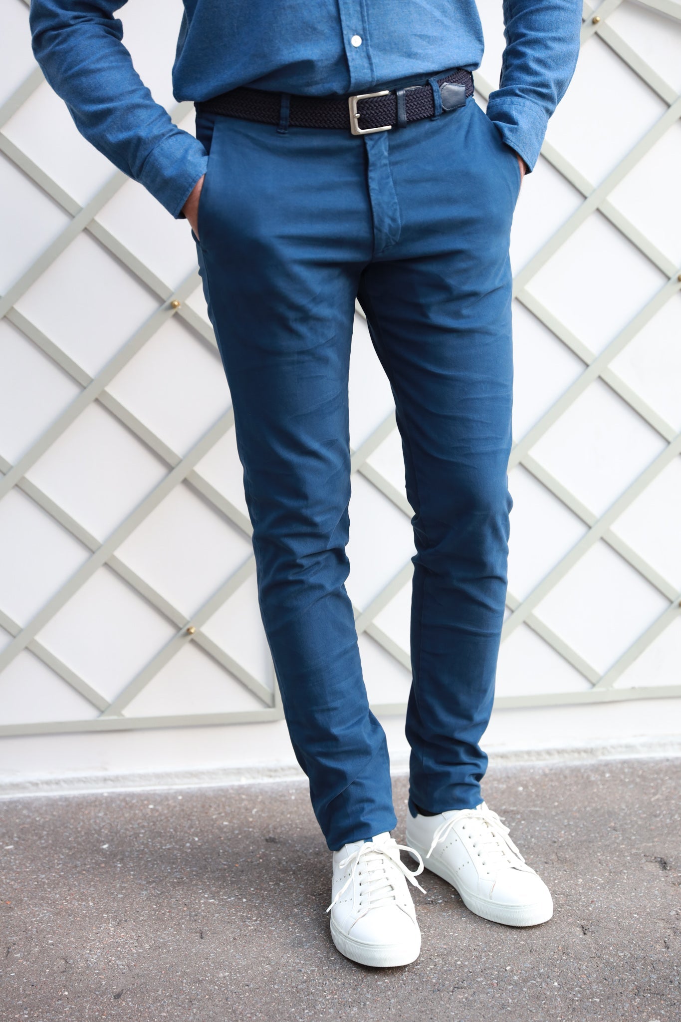 Pantalon Seanfit en coton d'hiver stretch - Bleu-PANTALON HOMME-Curling-Paris