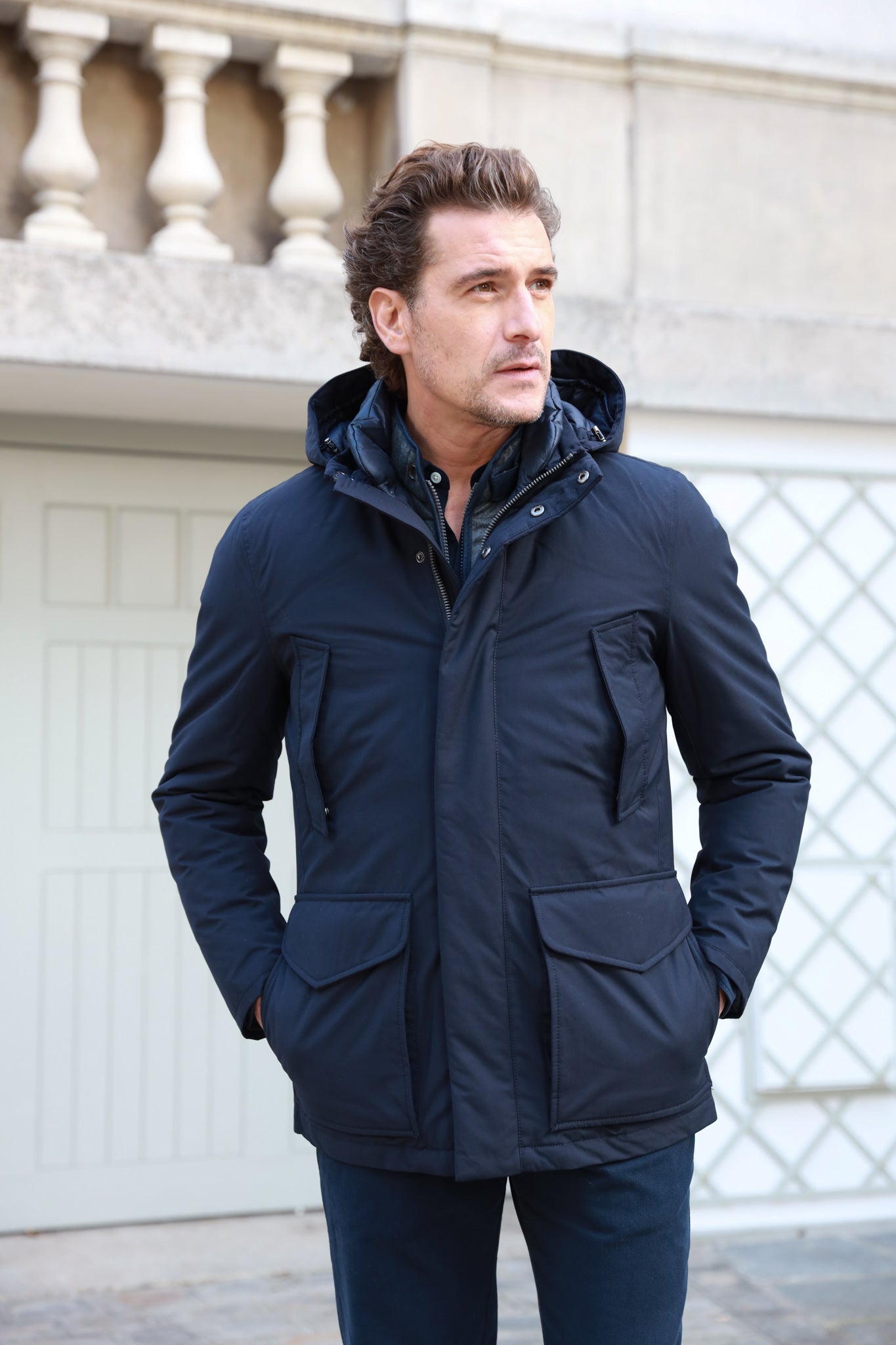 Parka Loan - Marine-MANTEAU HOMME-Curling-Paris