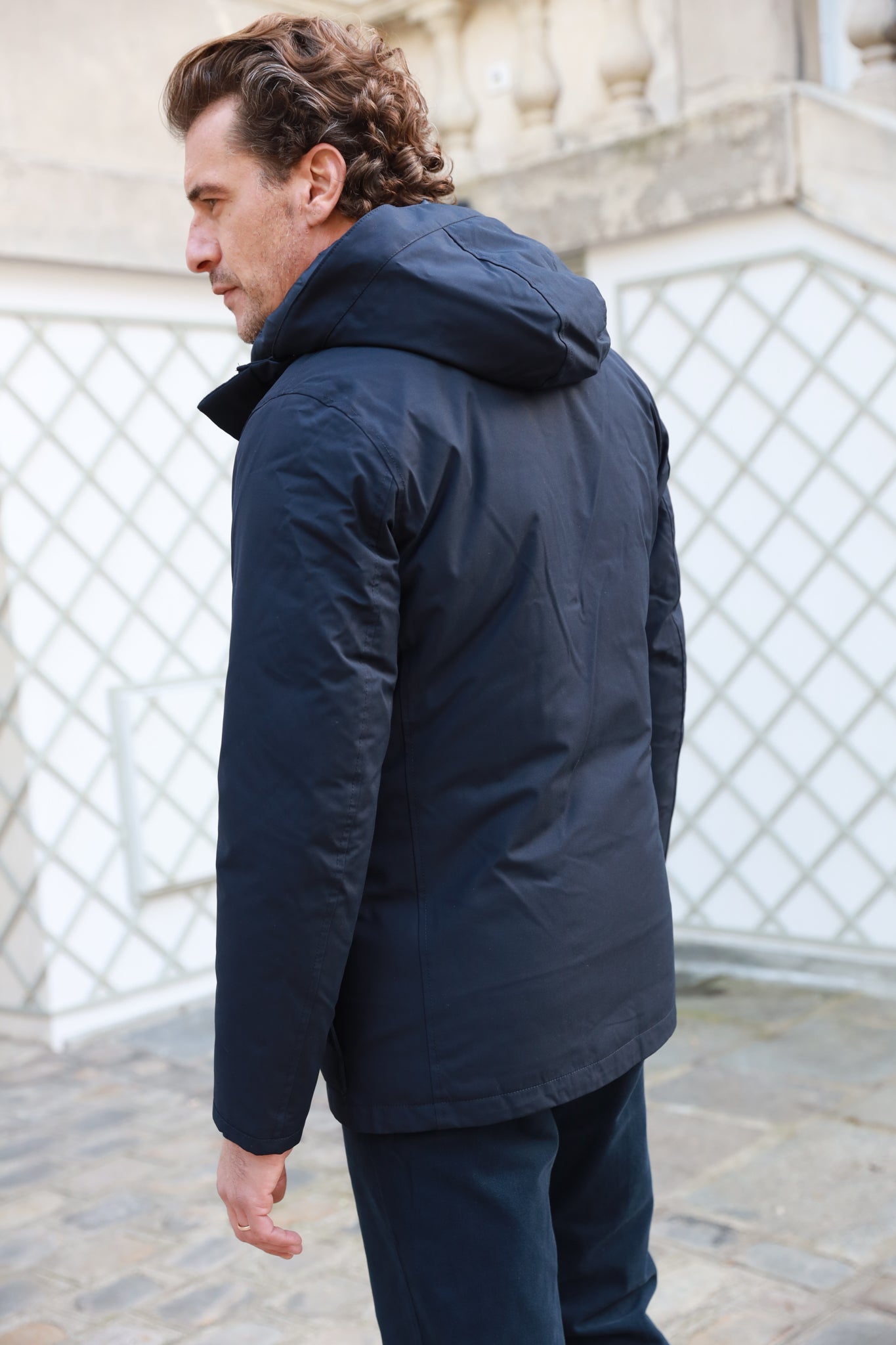 Parka Loan - Marine-MANTEAU HOMME-Curling-Paris