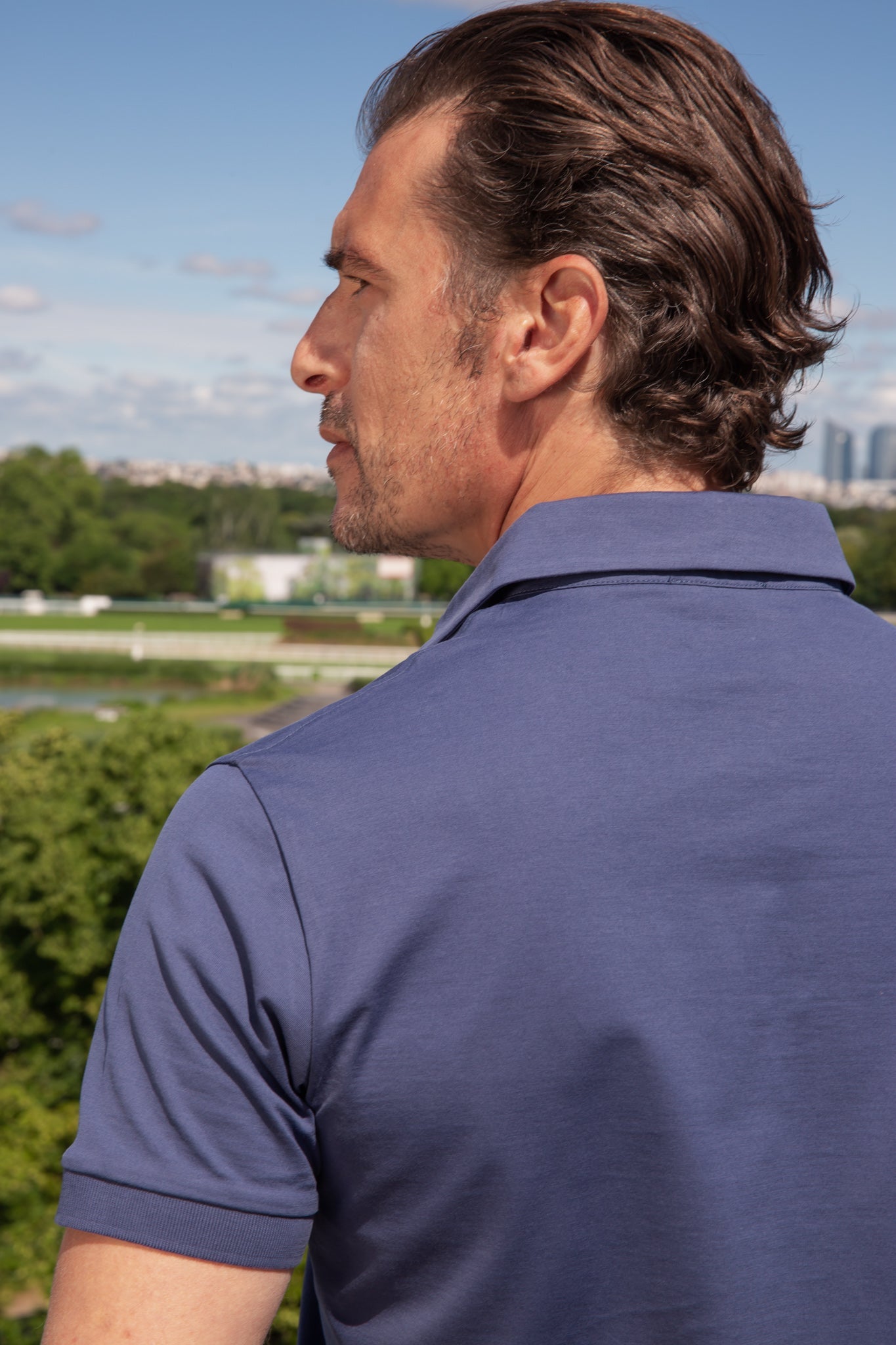 Polo Jack en Jersey de coton - Marine-POLO HOMME-Curling-Paris