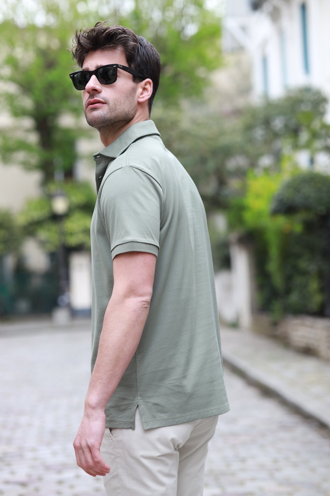 Polo Jack en jersey de coton - Kaki-POLO HOMME-Curling-Paris