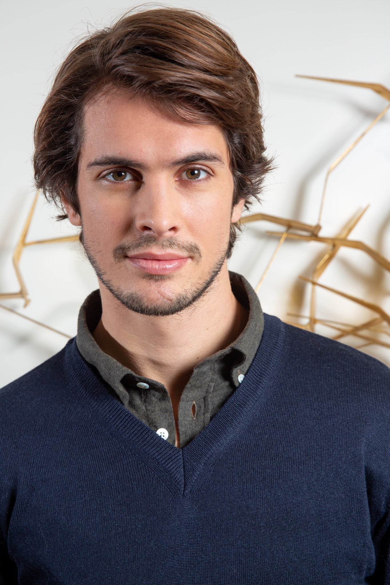 Pull Alban en laine mérinos - Marine-PULL HOMME-Curling-Paris