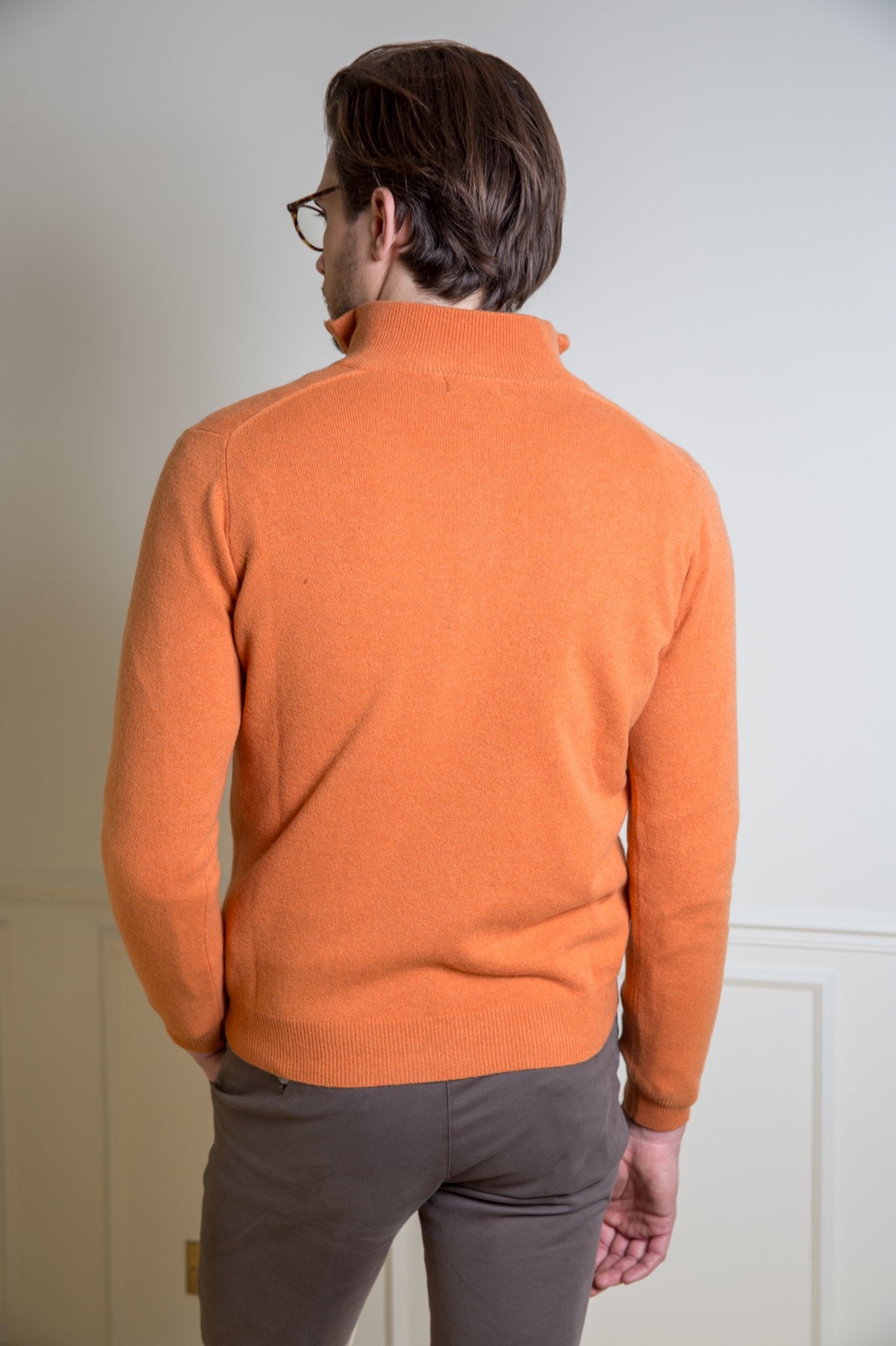 Pull col zippé Amar en cachemire-PULL HOMME-Curling-Paris