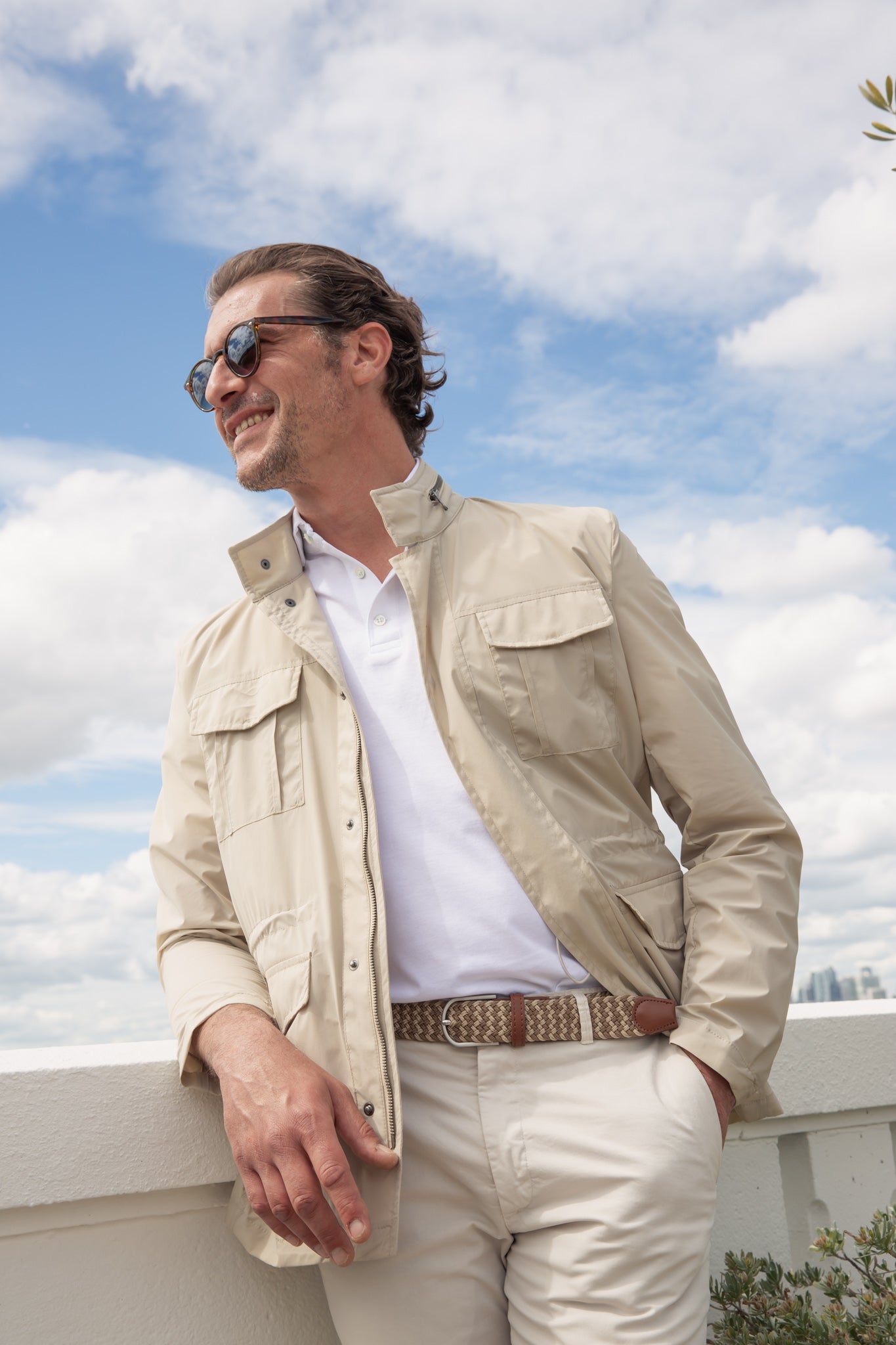 Saharienne Samy en nylon ultra light - Stone-MANTEAU HOMME-Curling-Paris