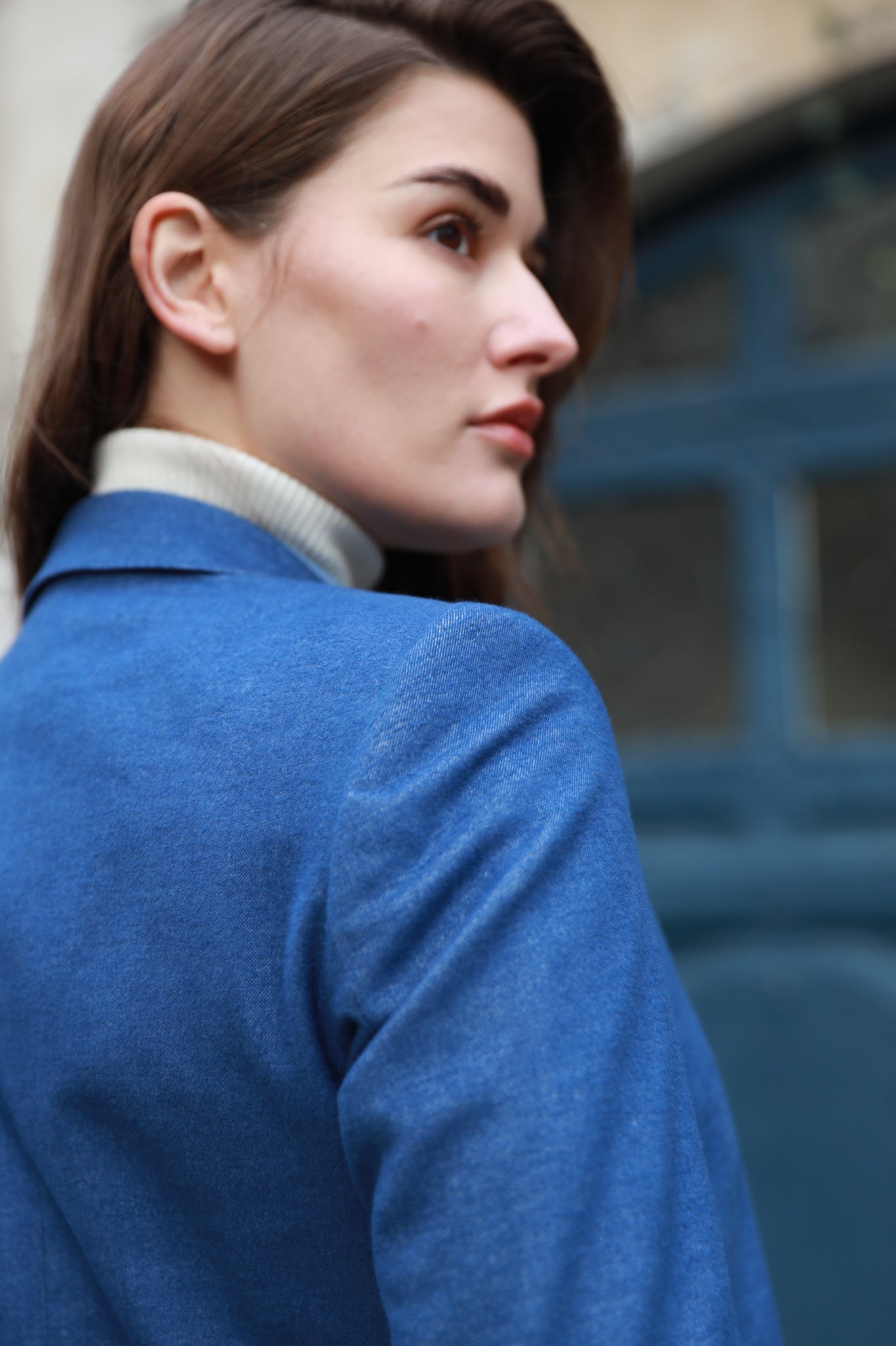 Veste Lucie en coton stretch - Jeans-VESTE BLAZER FEMME-Curling-Paris