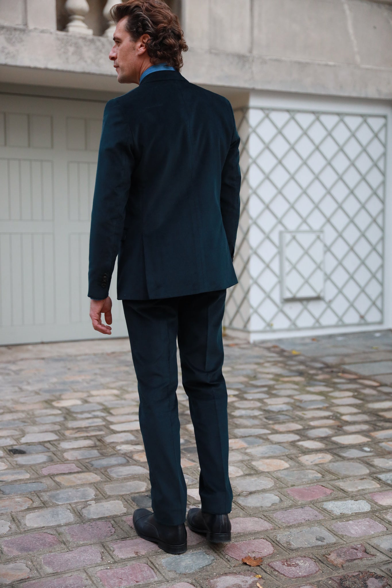 Veste Steven en velours côtelé - Marine-VESTE BLAZER HOMME-Curling-Paris